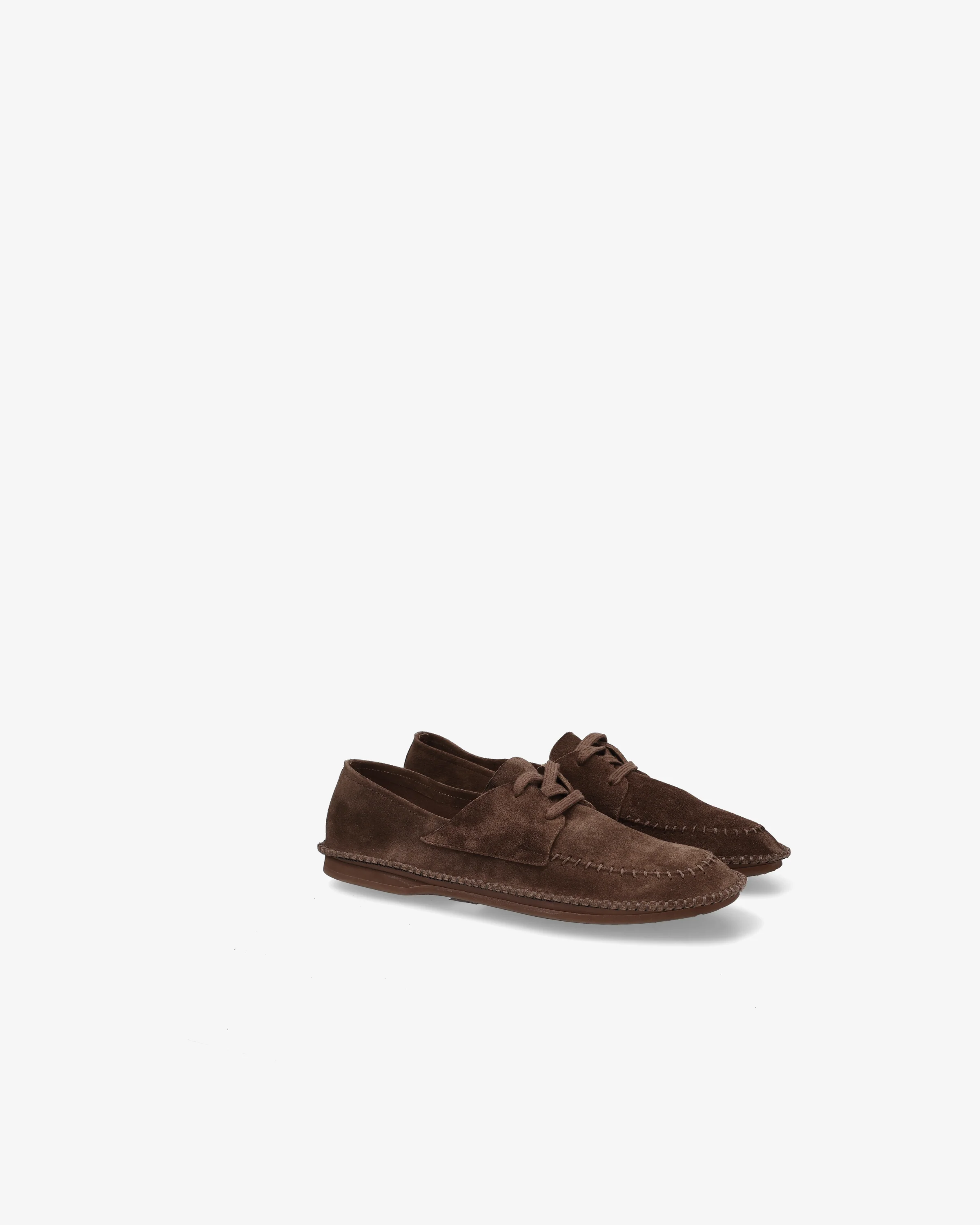 Deconstructed suede lace-up shoe - Image 4