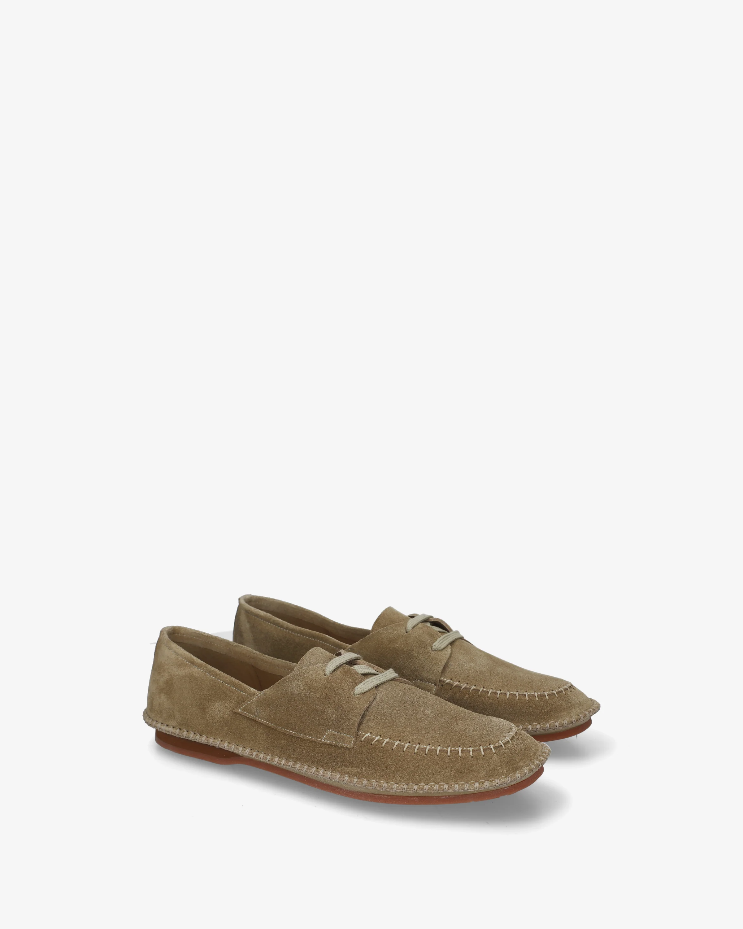 Deconstructed suede lace-up shoe - Image 2