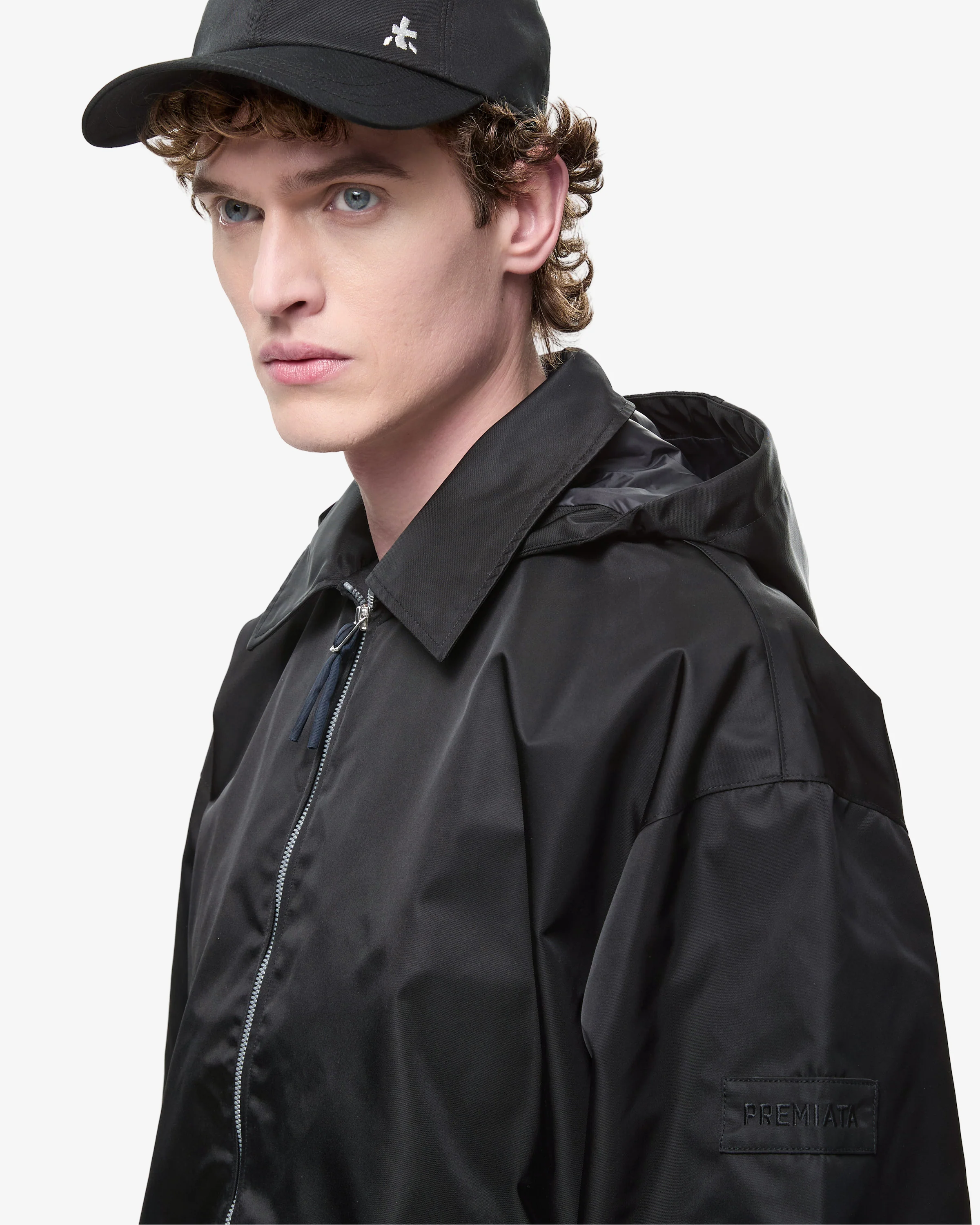 Blouson with Removable Hood Black - Image 6