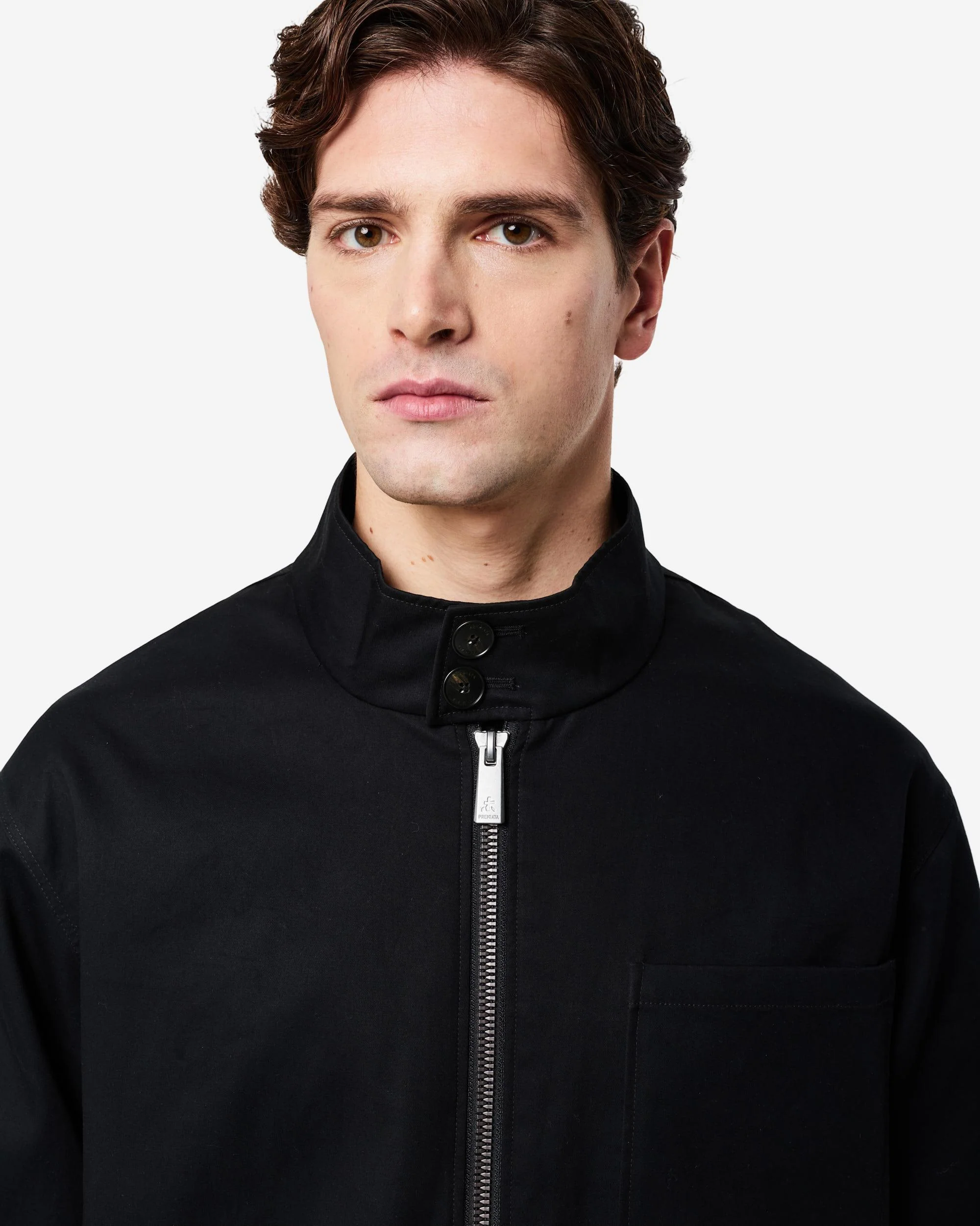 Cotton gabardine bomber jacket - Image 3