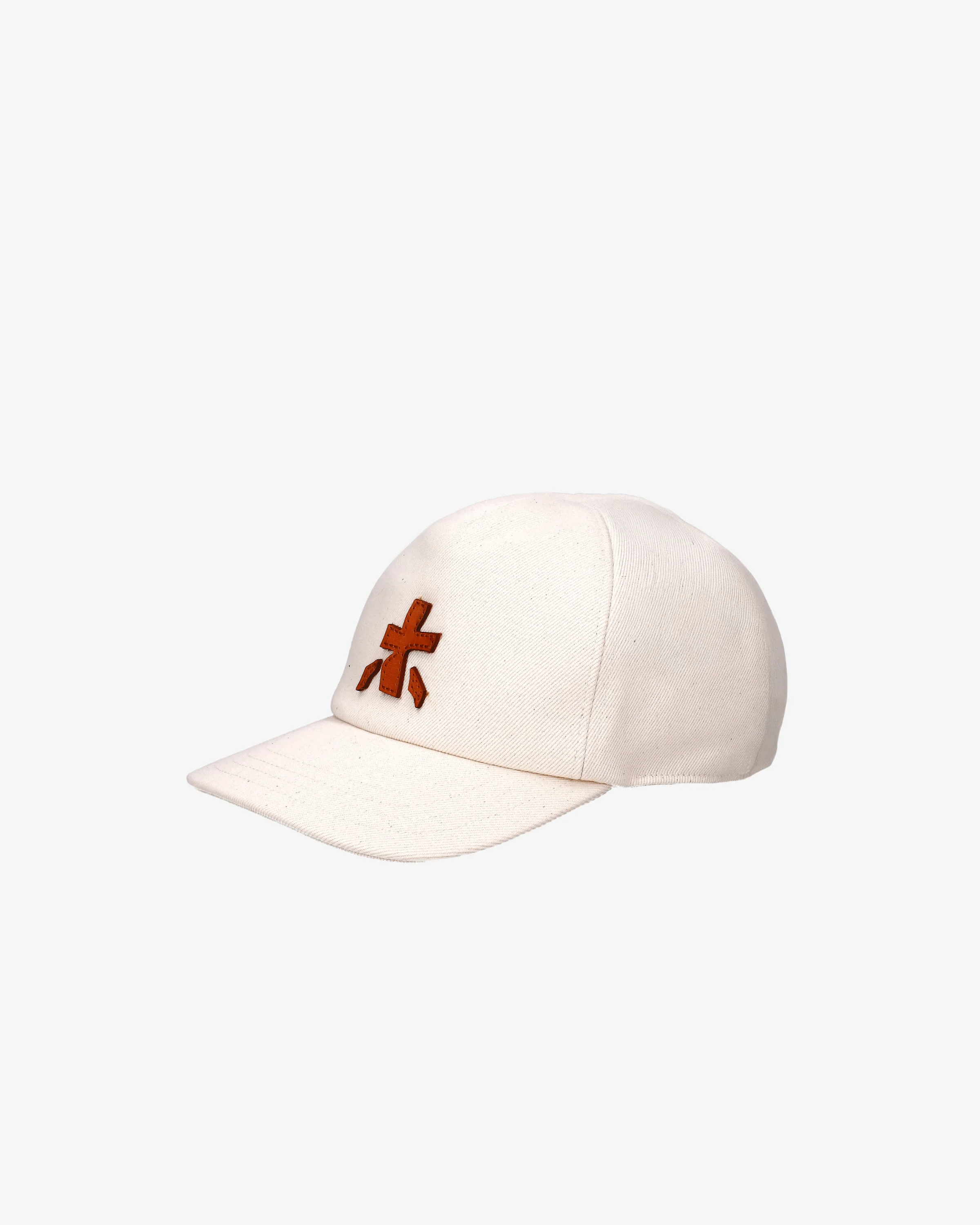 Baseball cap with leather logo - Image 2