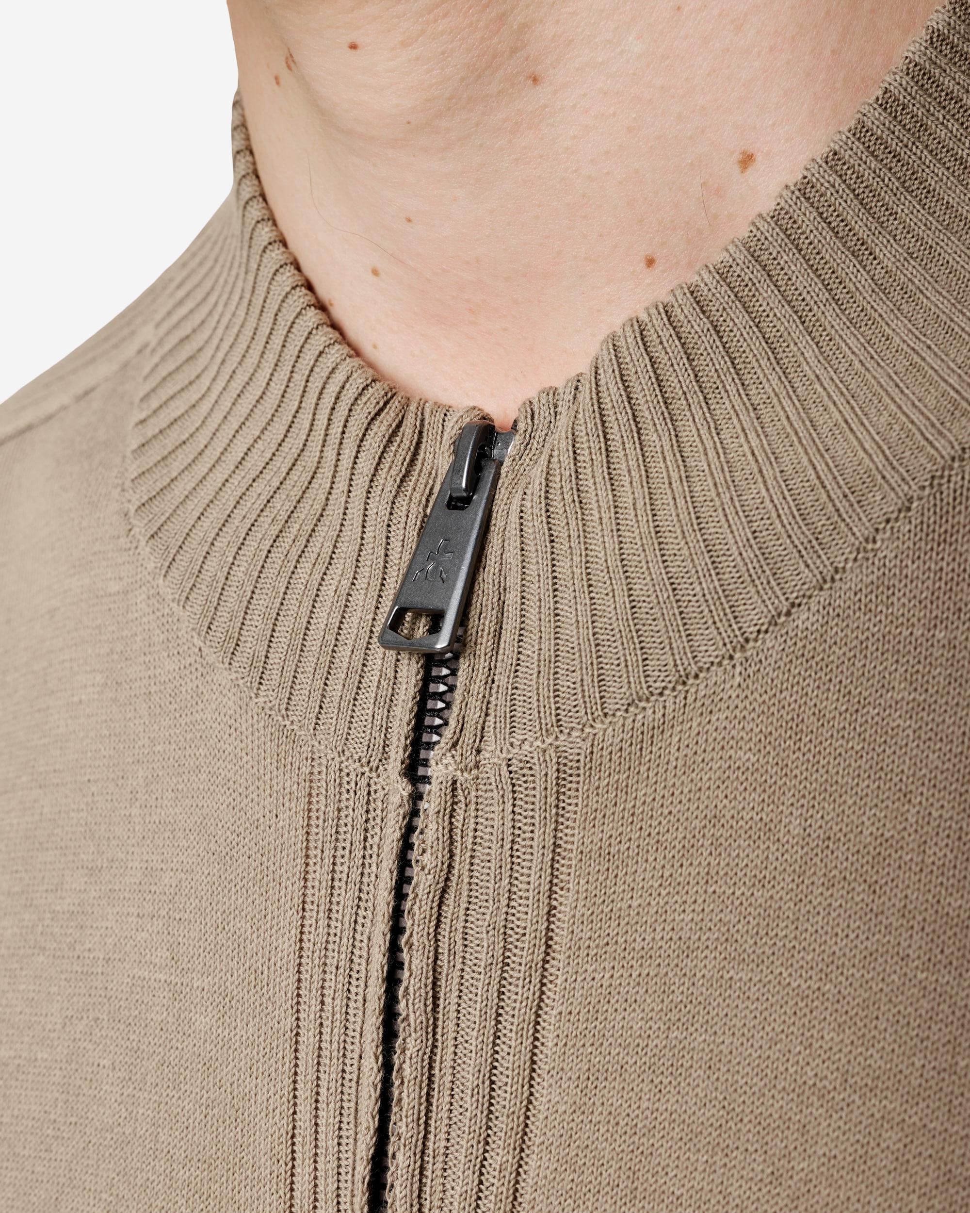 Zip-up cotton cardigan with nylon details - Image 5