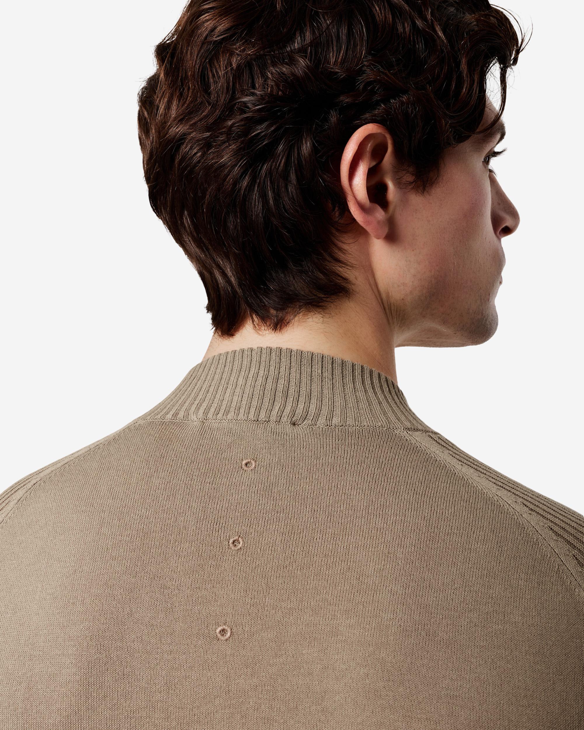 Zip-up cotton cardigan with nylon details - Image 8