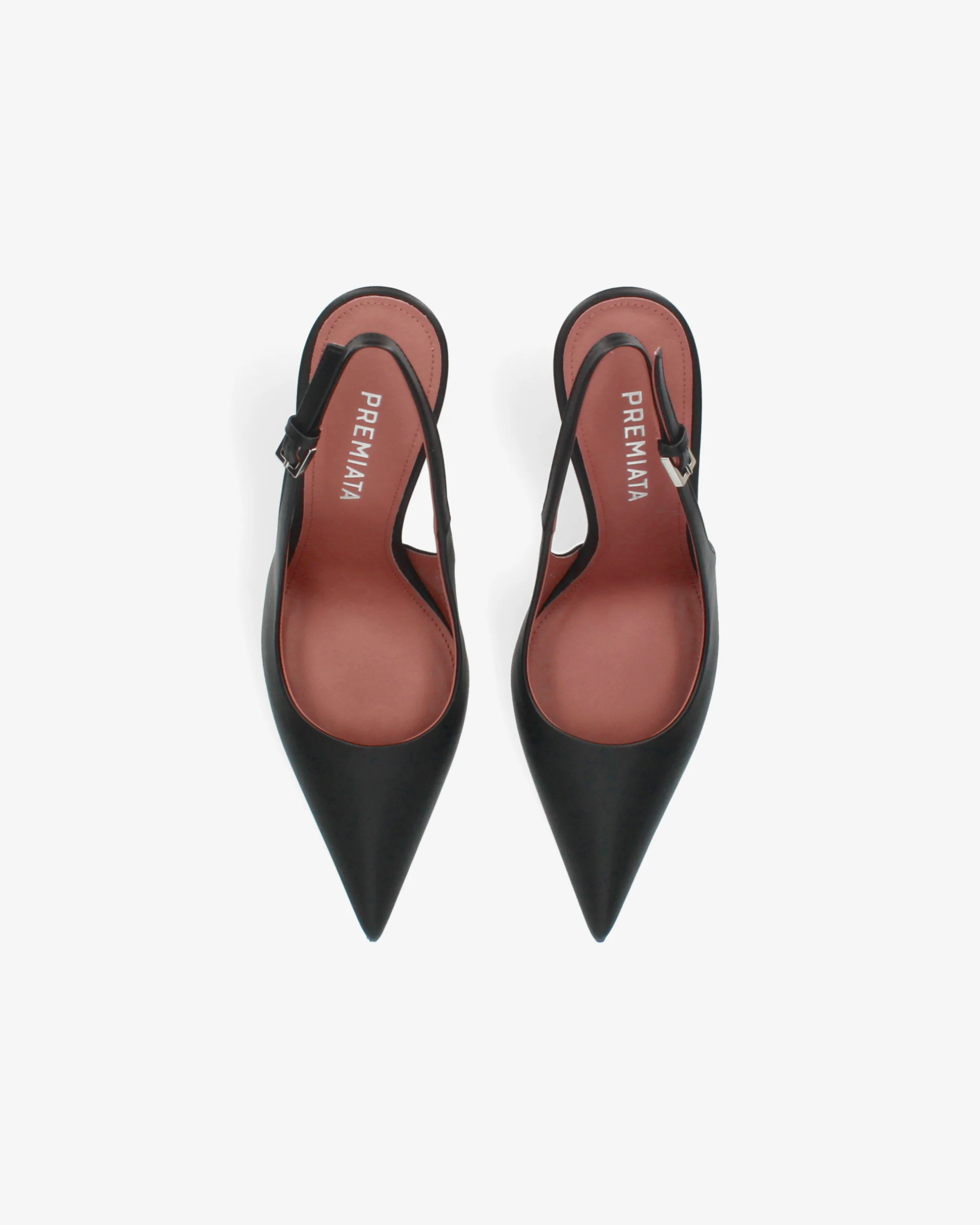 Black leather slingback pumps - Image 6
