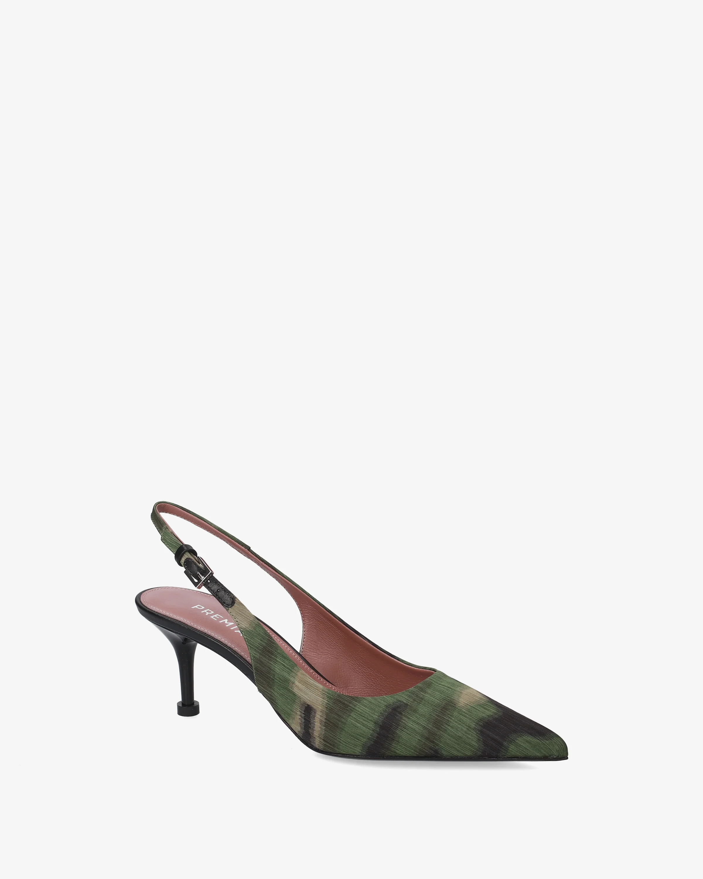 Slingback pumps in fabric - Image 3