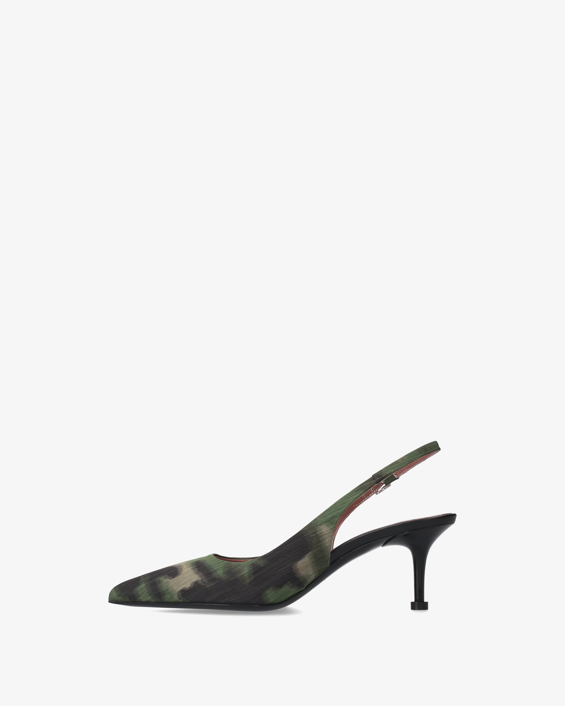 Slingback pumps in fabric - Image 4