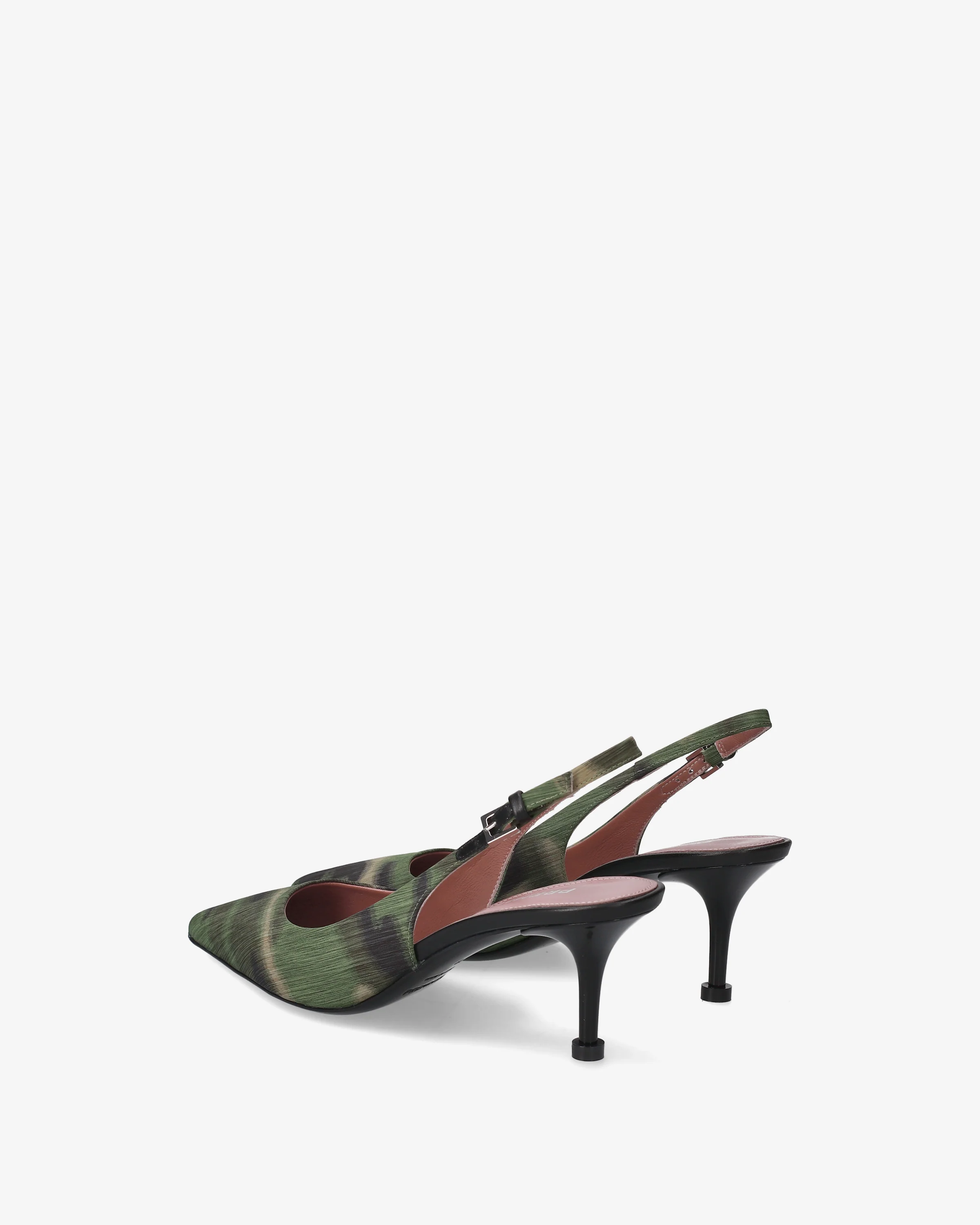 Slingback pumps in fabric - Image 5