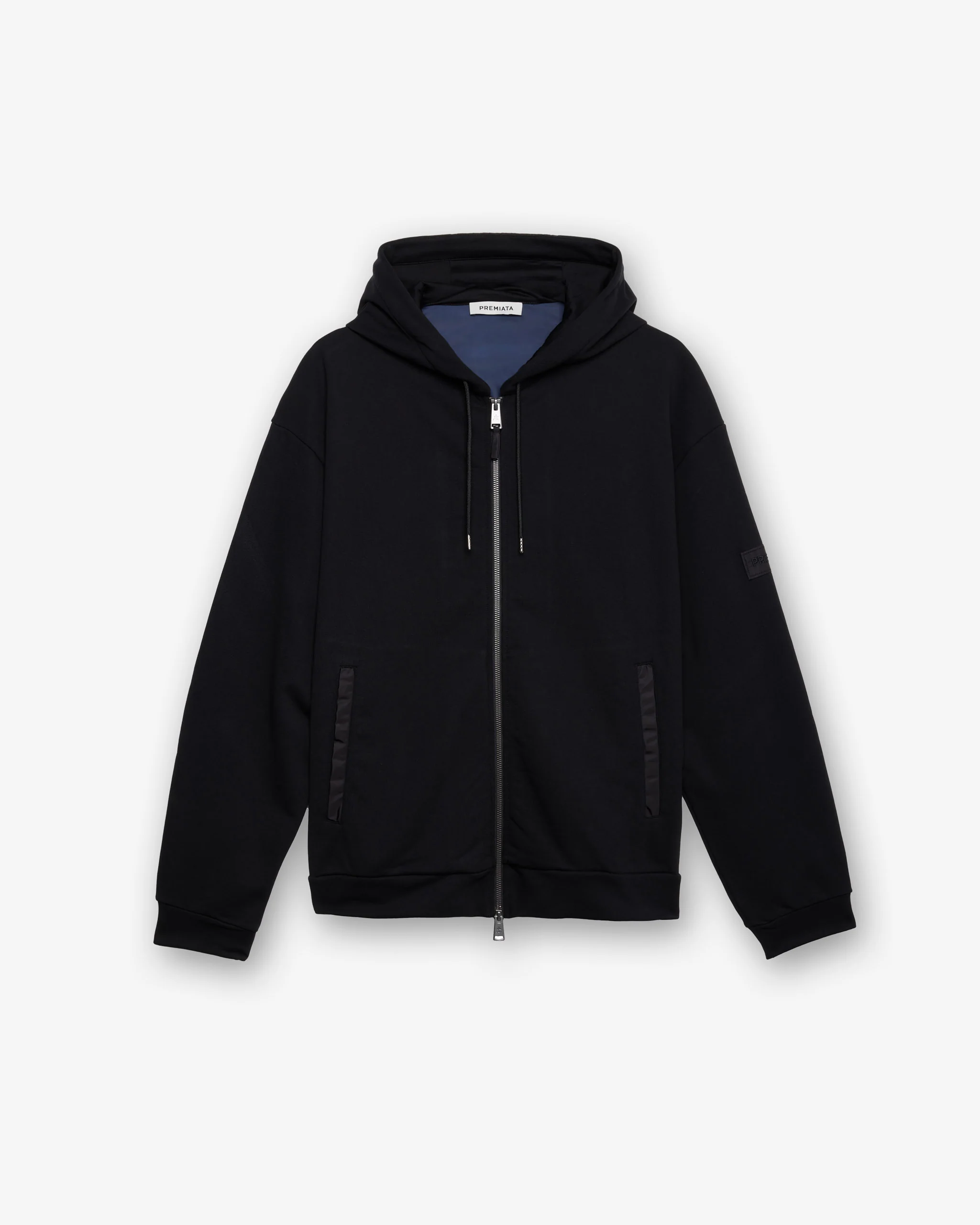 Cotton and nylon hoodie