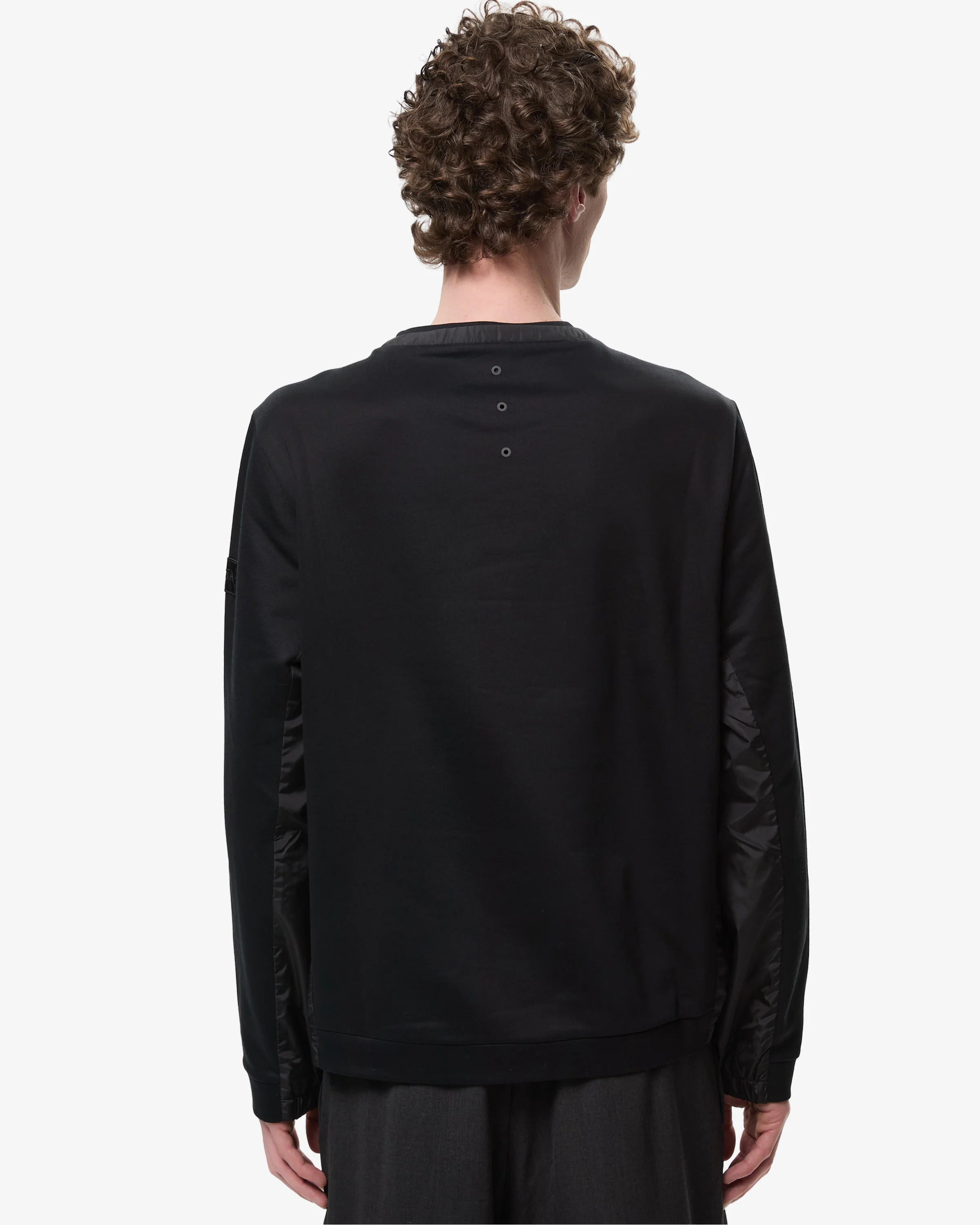 Crew neck sweatshirt with nylon details - Image 4
