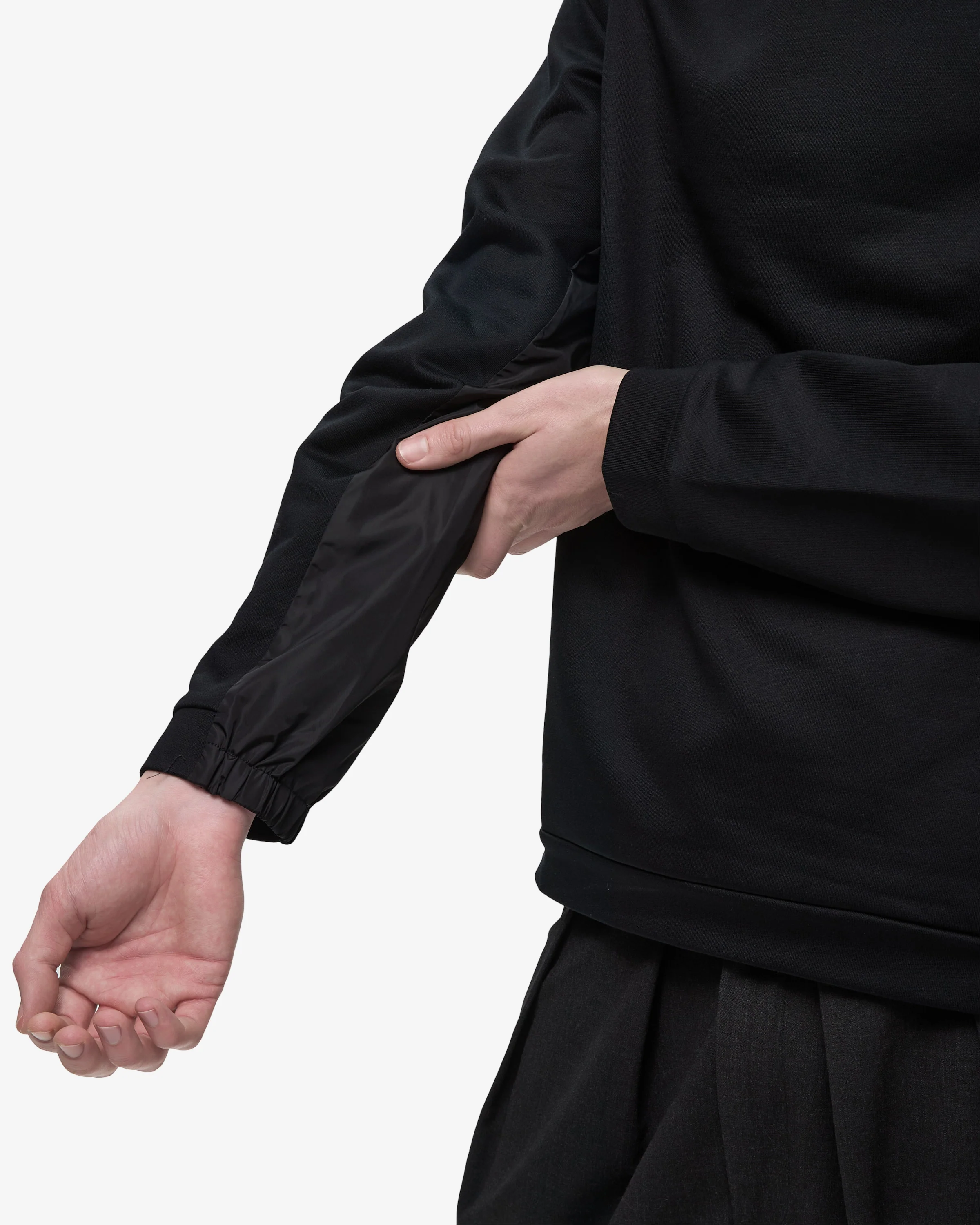 Crew neck sweatshirt with nylon details - Image 6