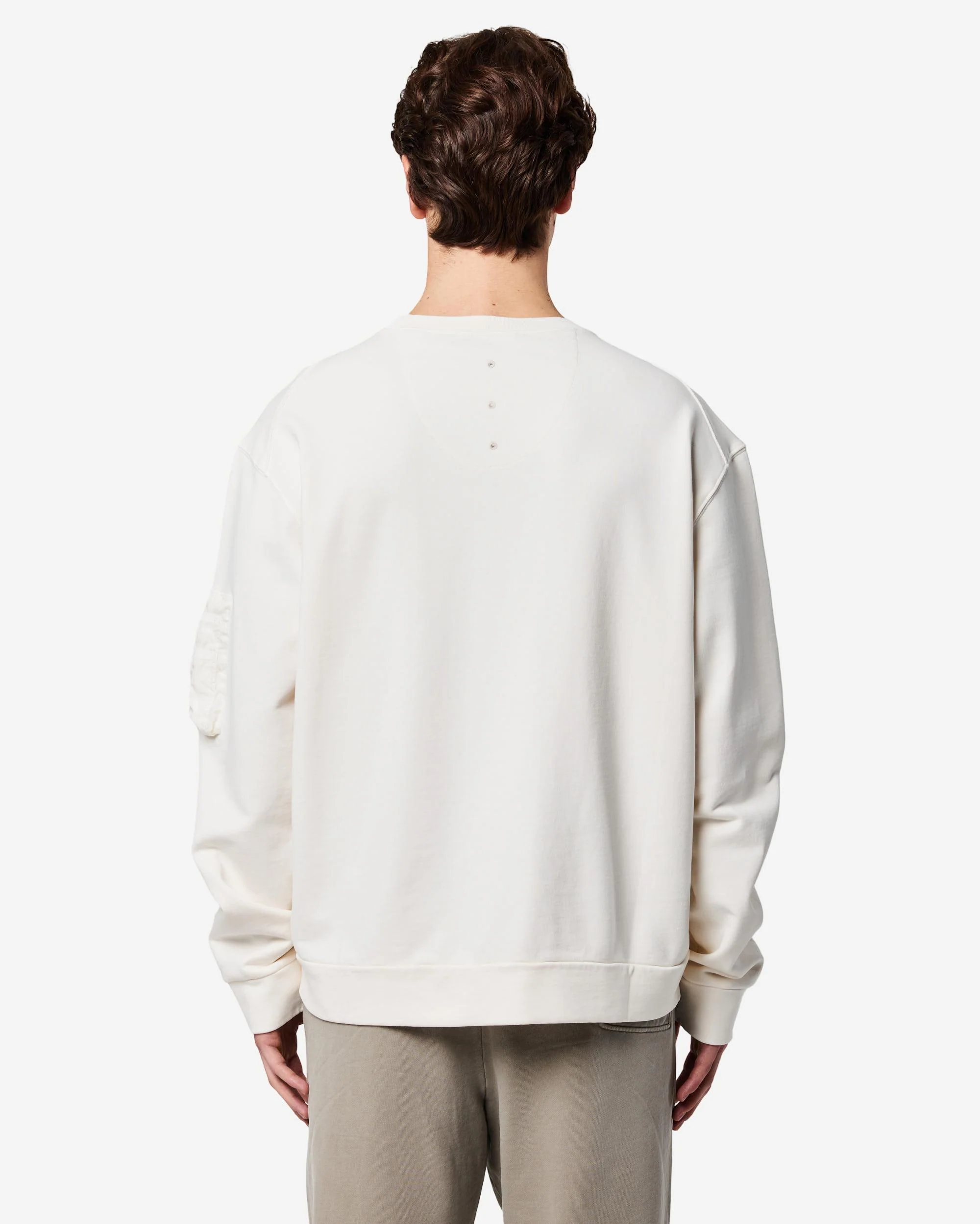 Cotton sweatshirt with nylon detailing - Image 6