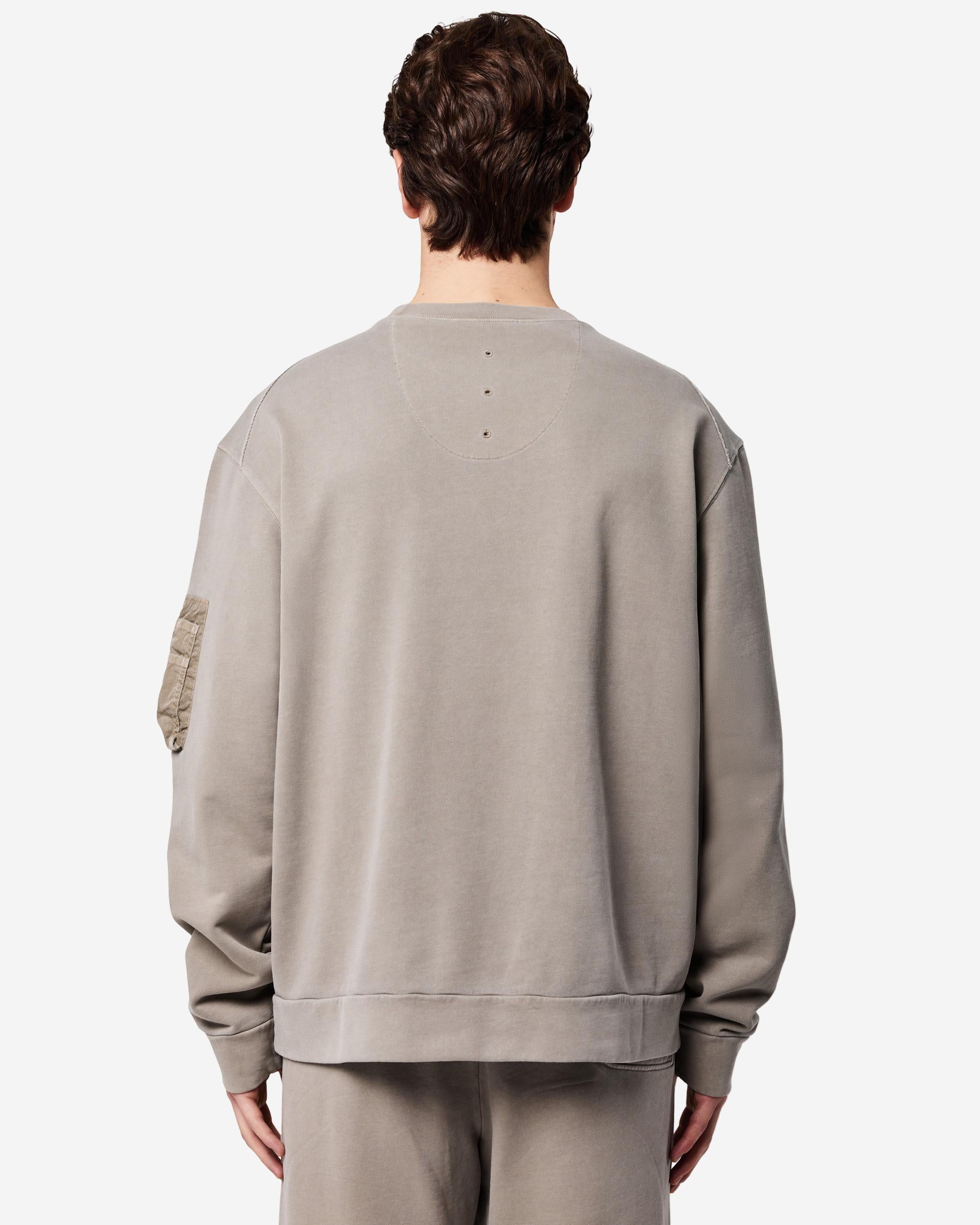 Cotton sweatshirt with nylon detailing - Image 5