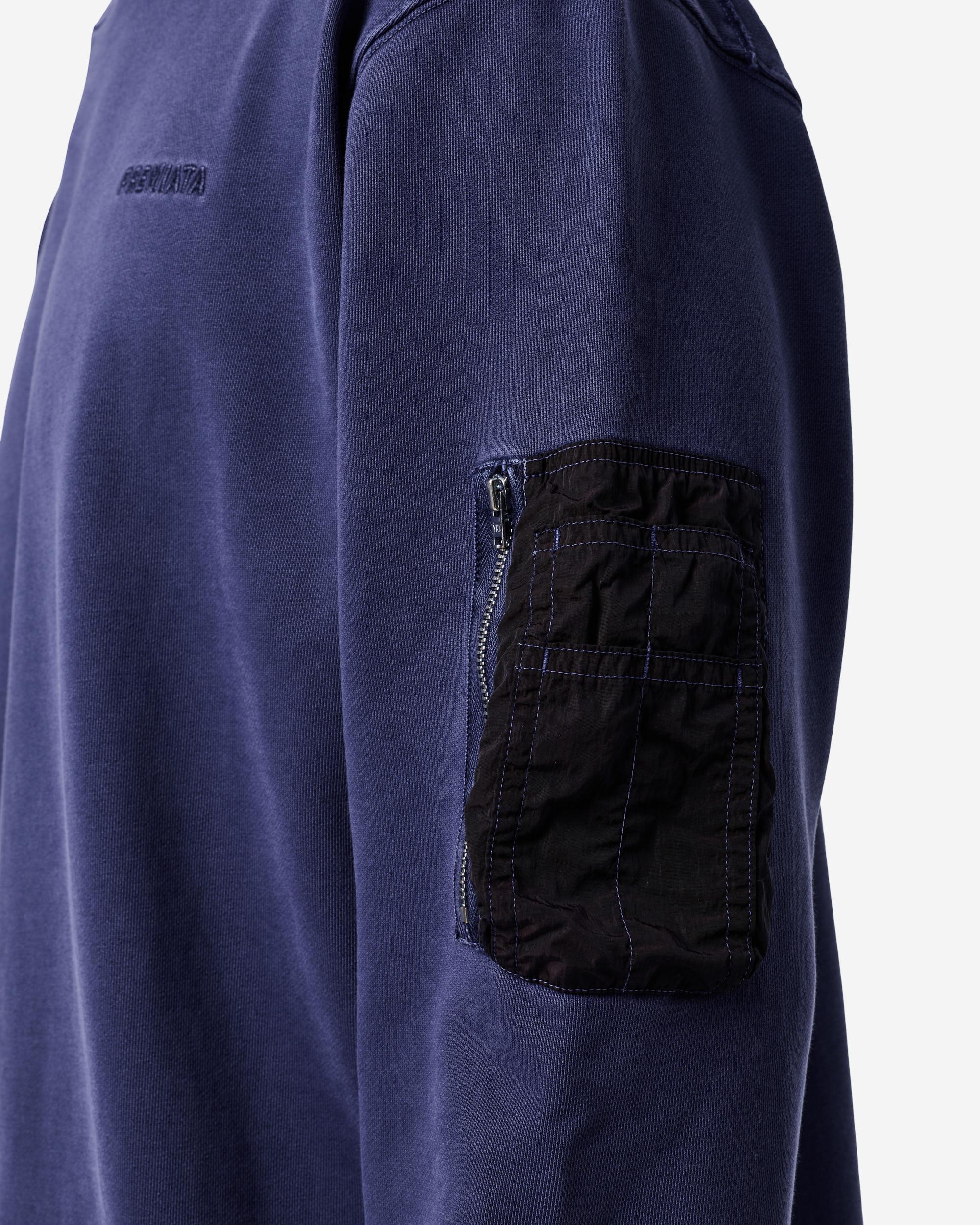 Cotton sweatshirt with nylon detailing - Image 4