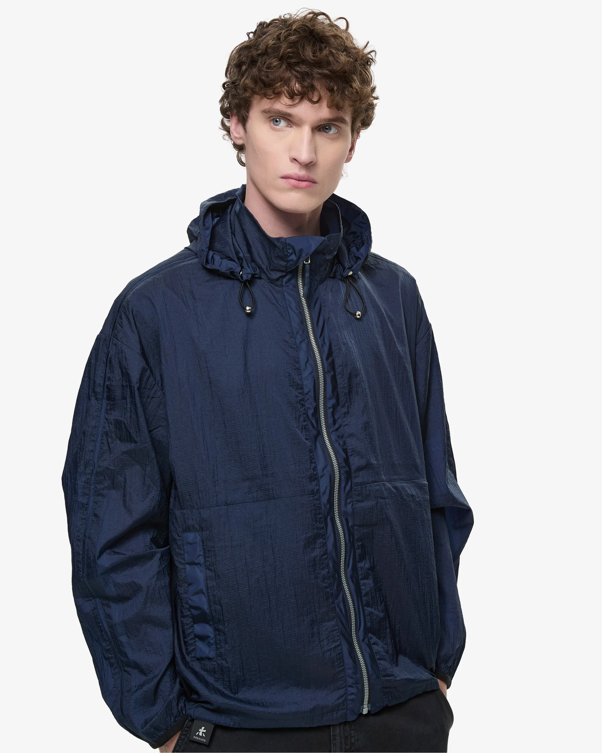 Blue Ripstop Windbreaker Jacket - Image 3