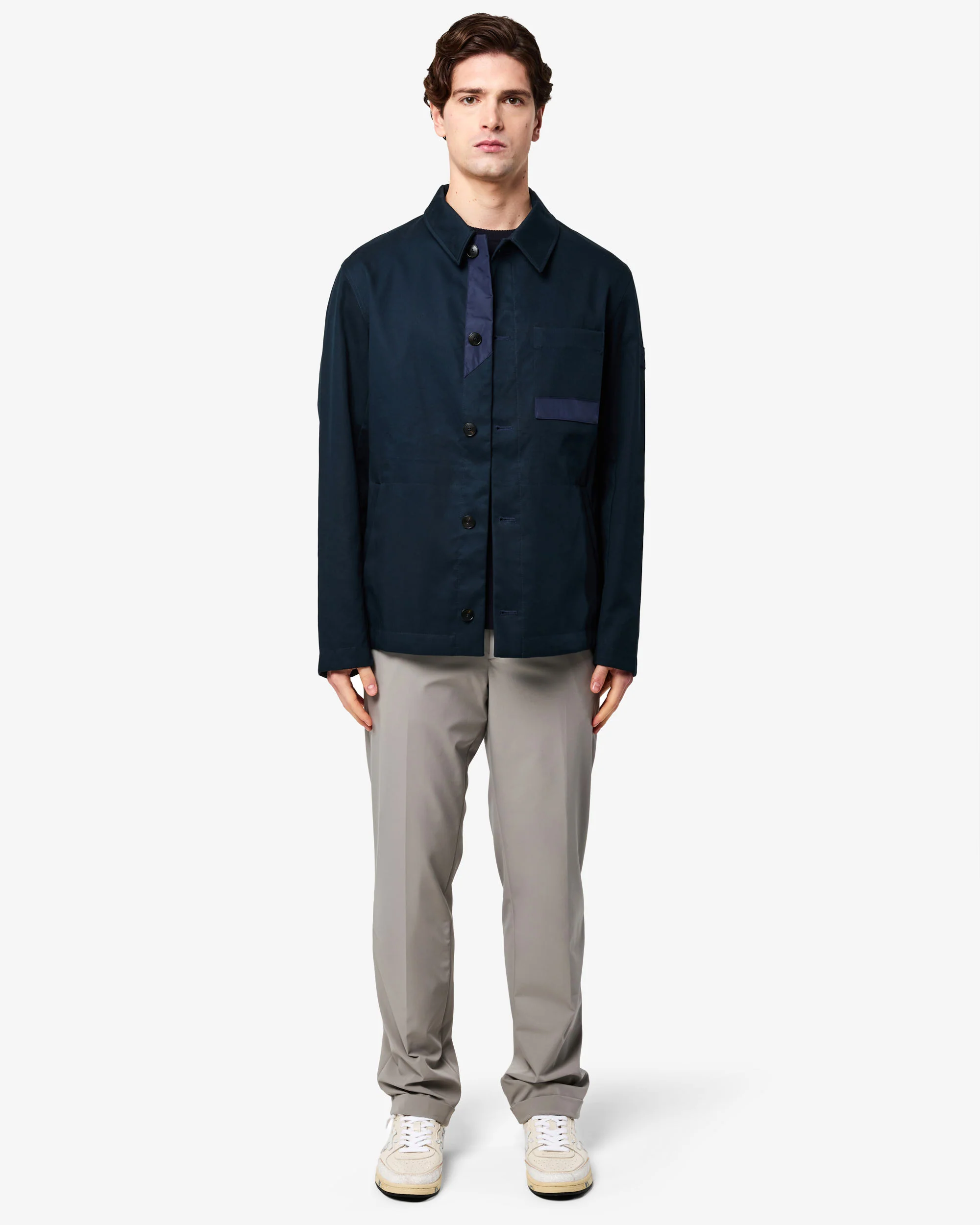 Cotton gabardine shirt jacket - Image 8