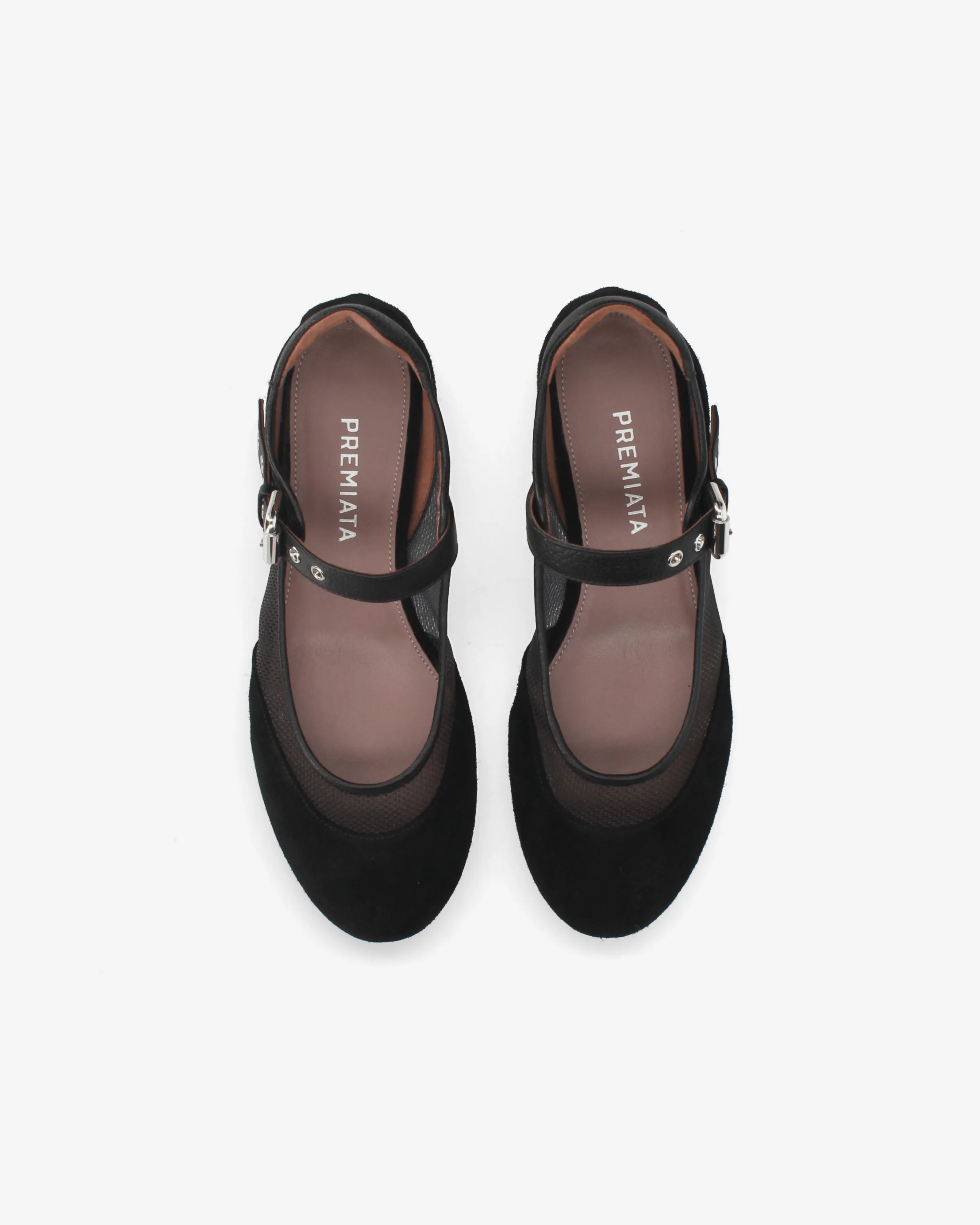 Mary Janes in fabric and suede - Image 6