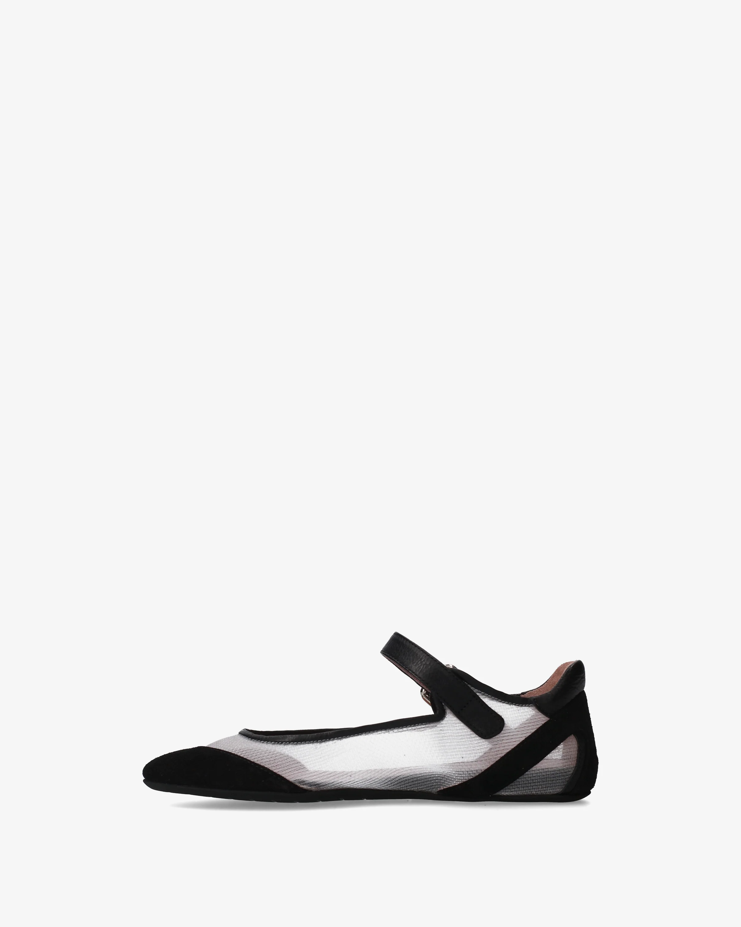 Mary Janes in fabric and suede - Image 4