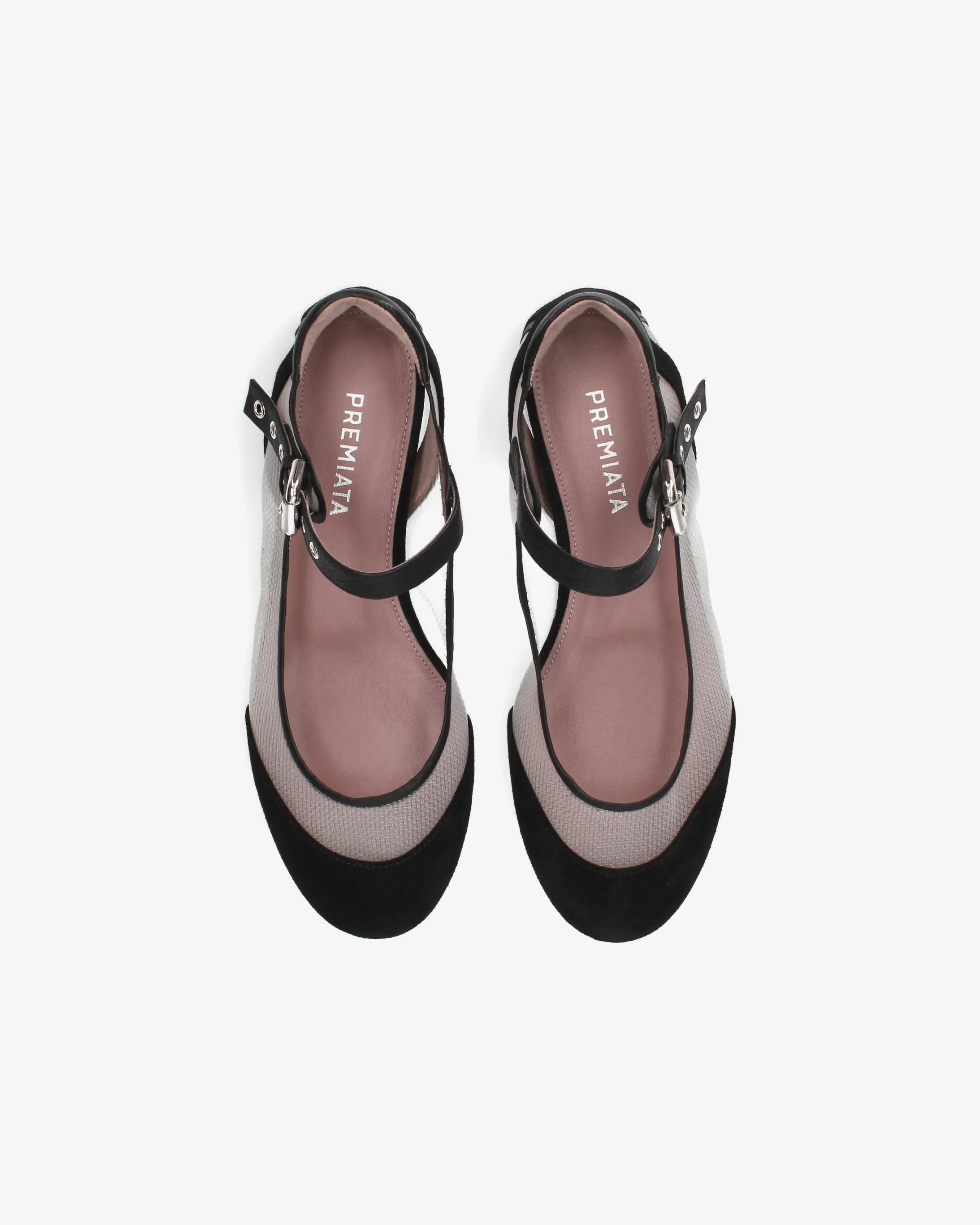 Mary Janes in fabric and suede - Image 6