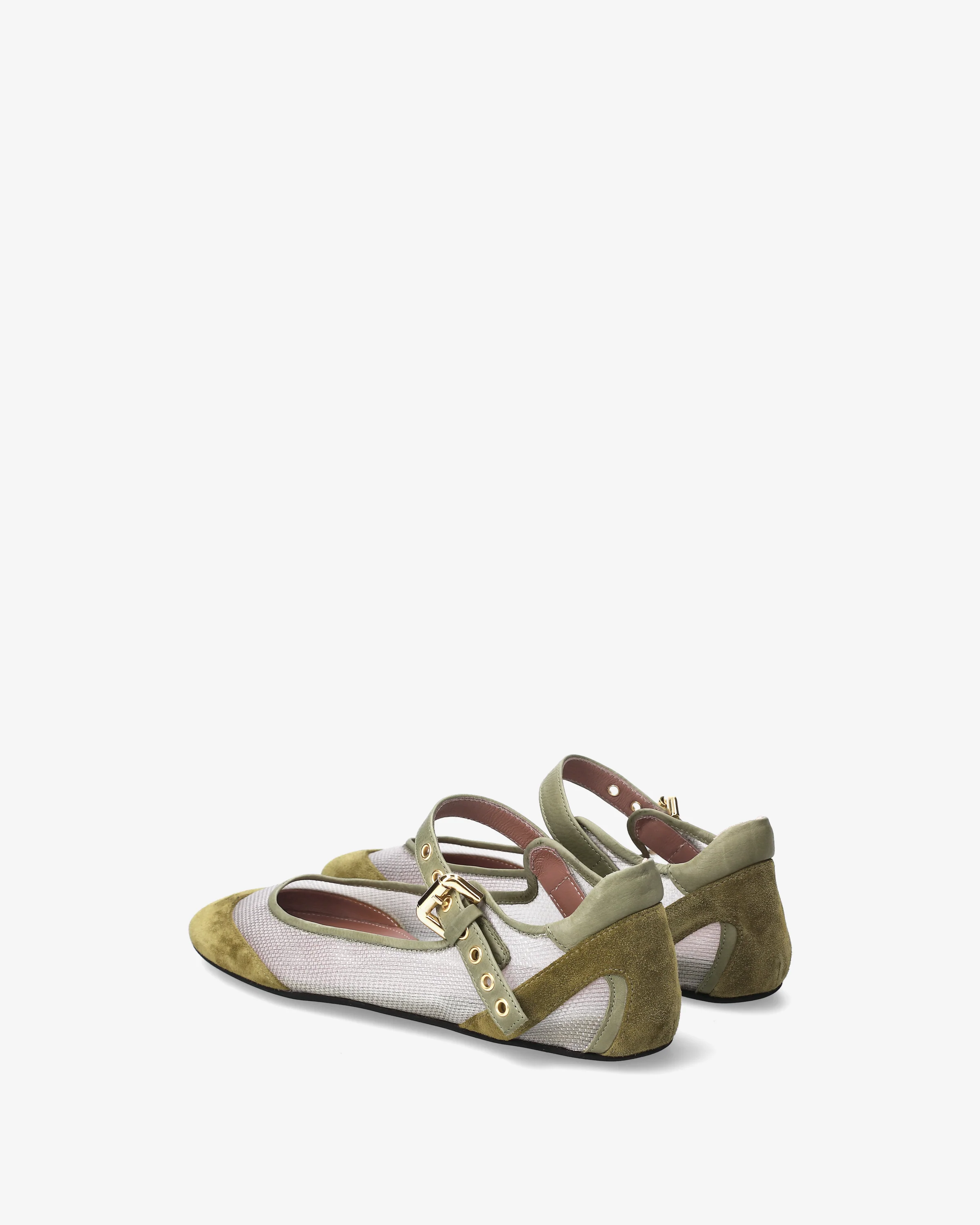 Mary Janes in fabric and suede - Image 5