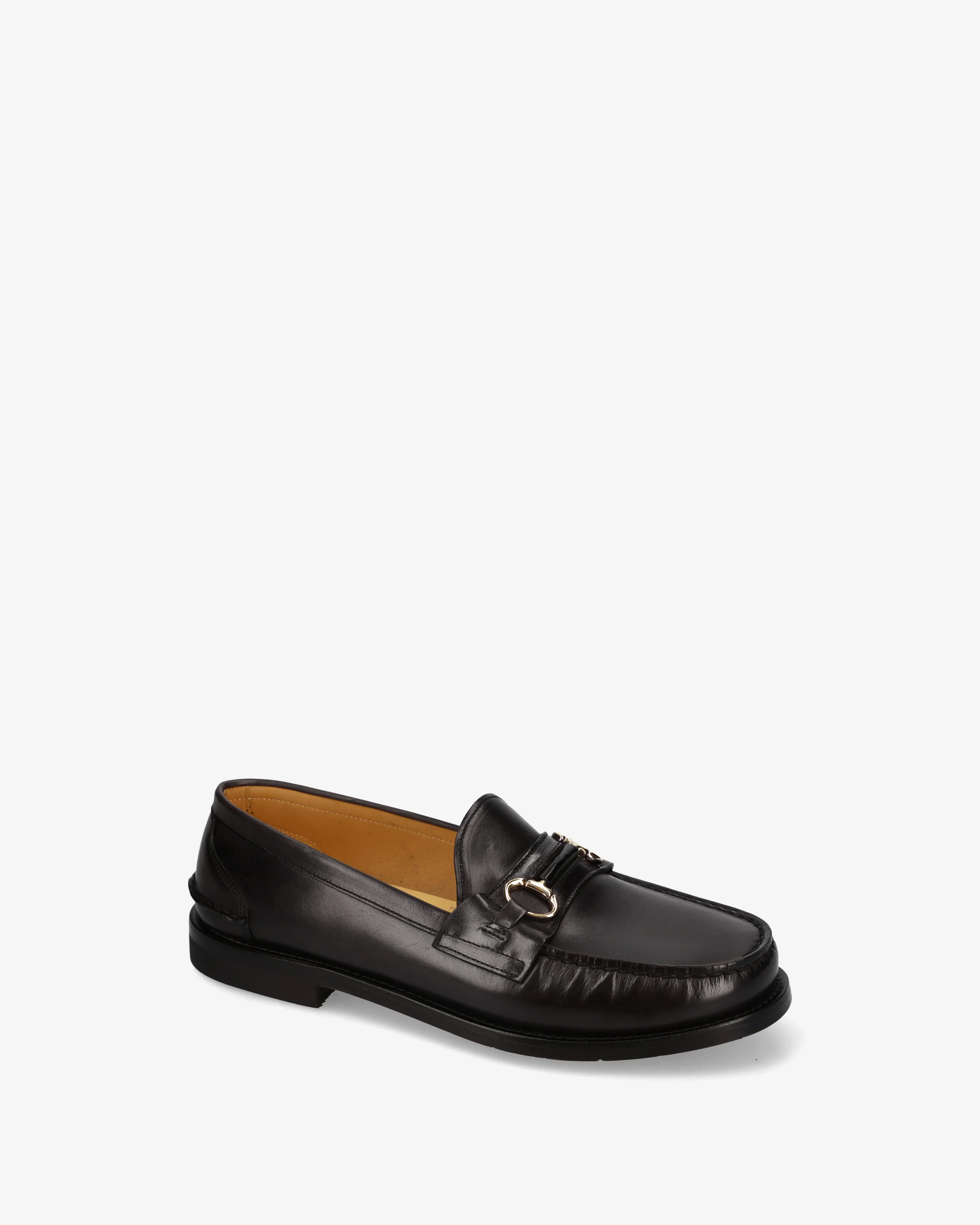 Leather loafers with buckle - Image 3