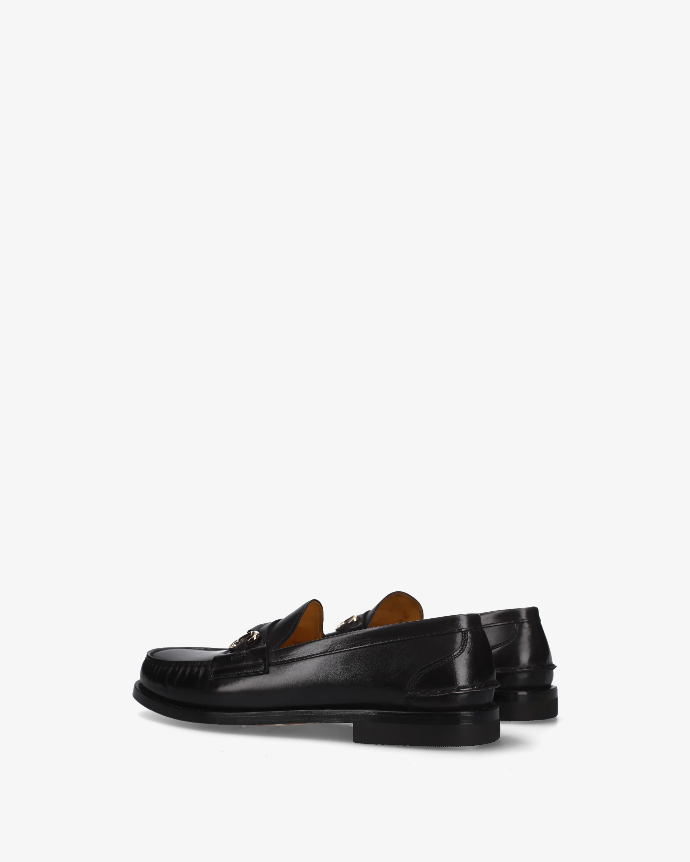Leather loafers with buckle - Image 5