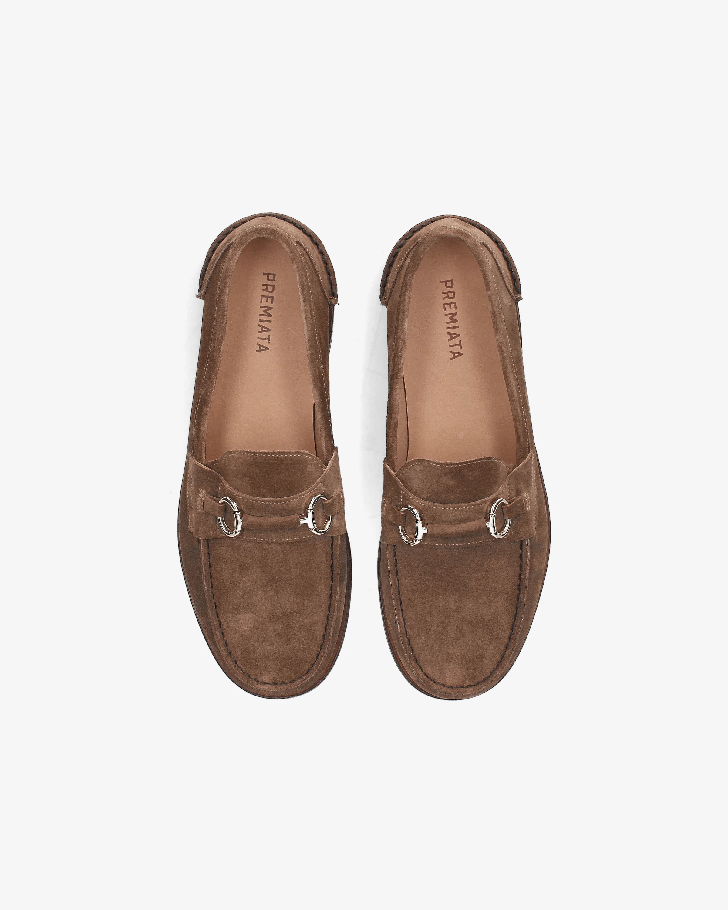 Suede loafers with buckle - Image 6