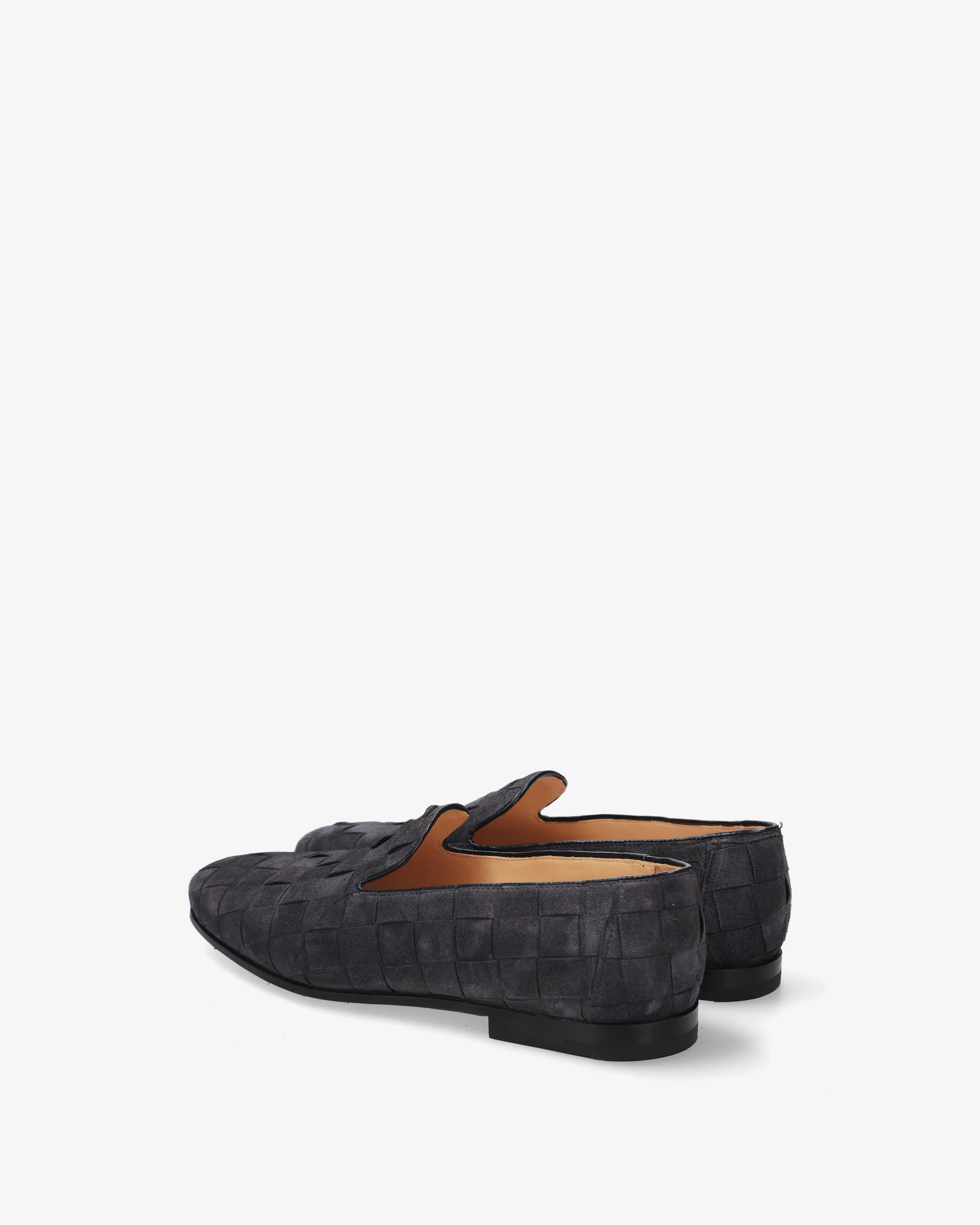 Suede loafers with a woven design - Image 5
