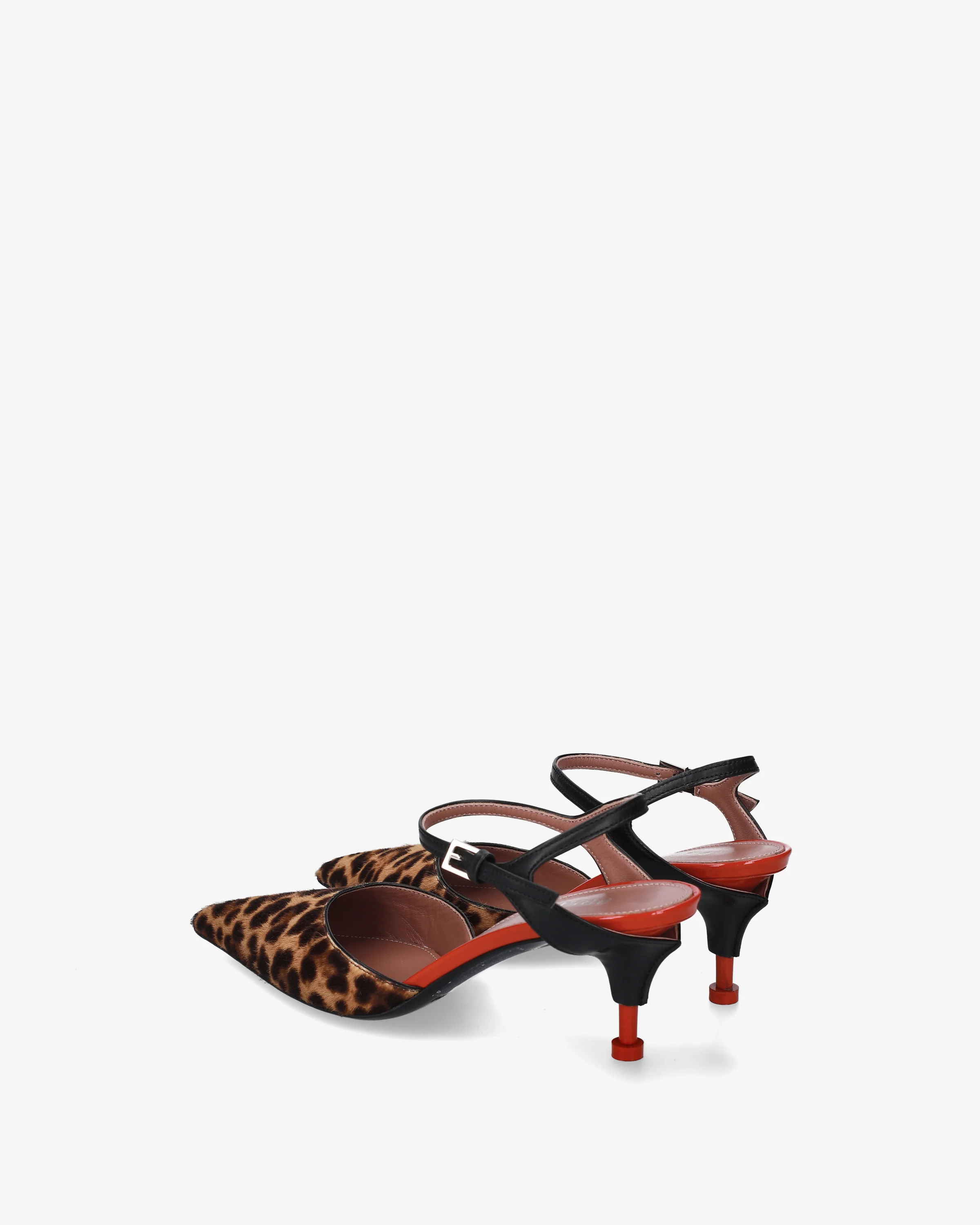 Mules Animalier with Black Belt - Image 5