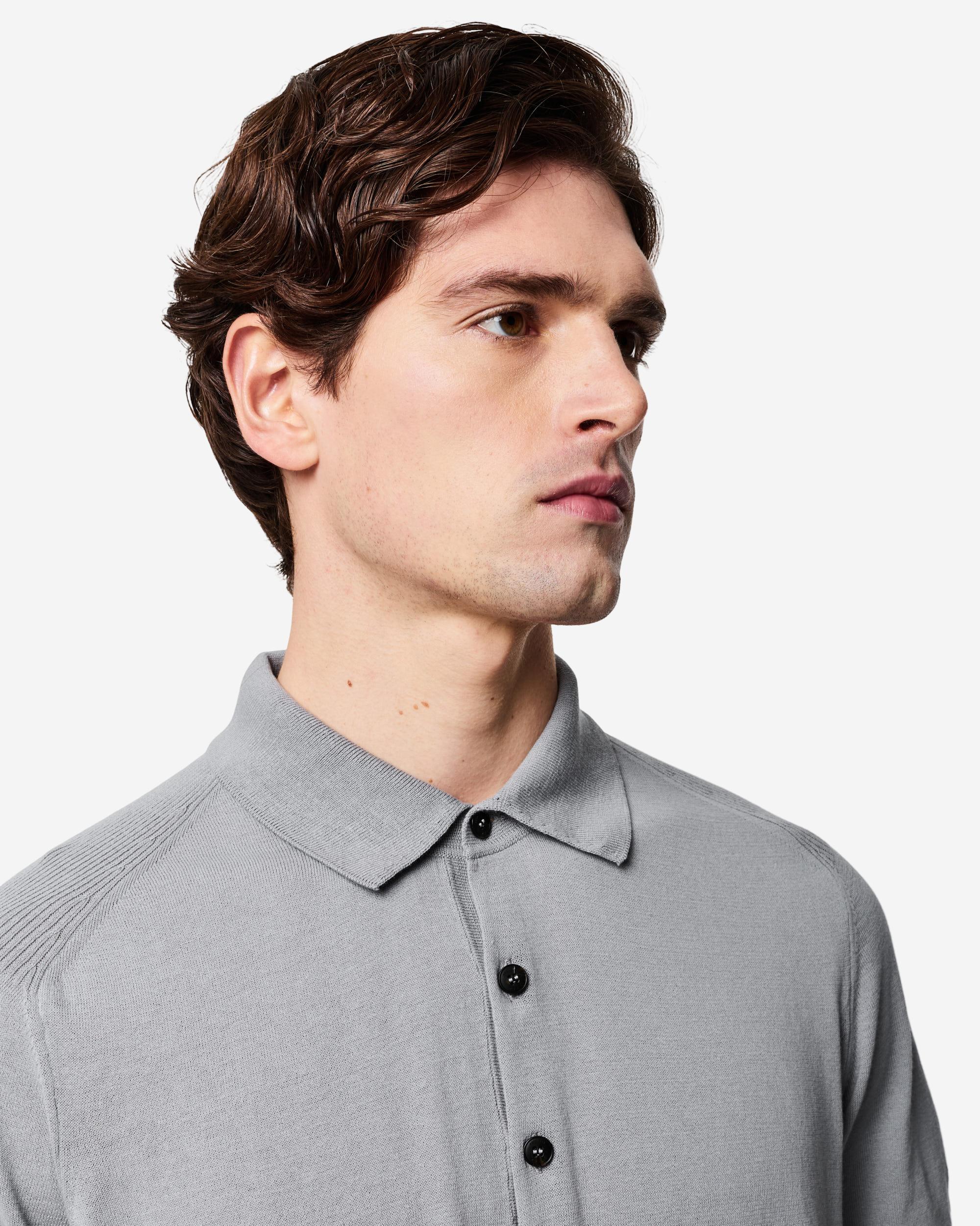 Knitted polo shirt - Image 3