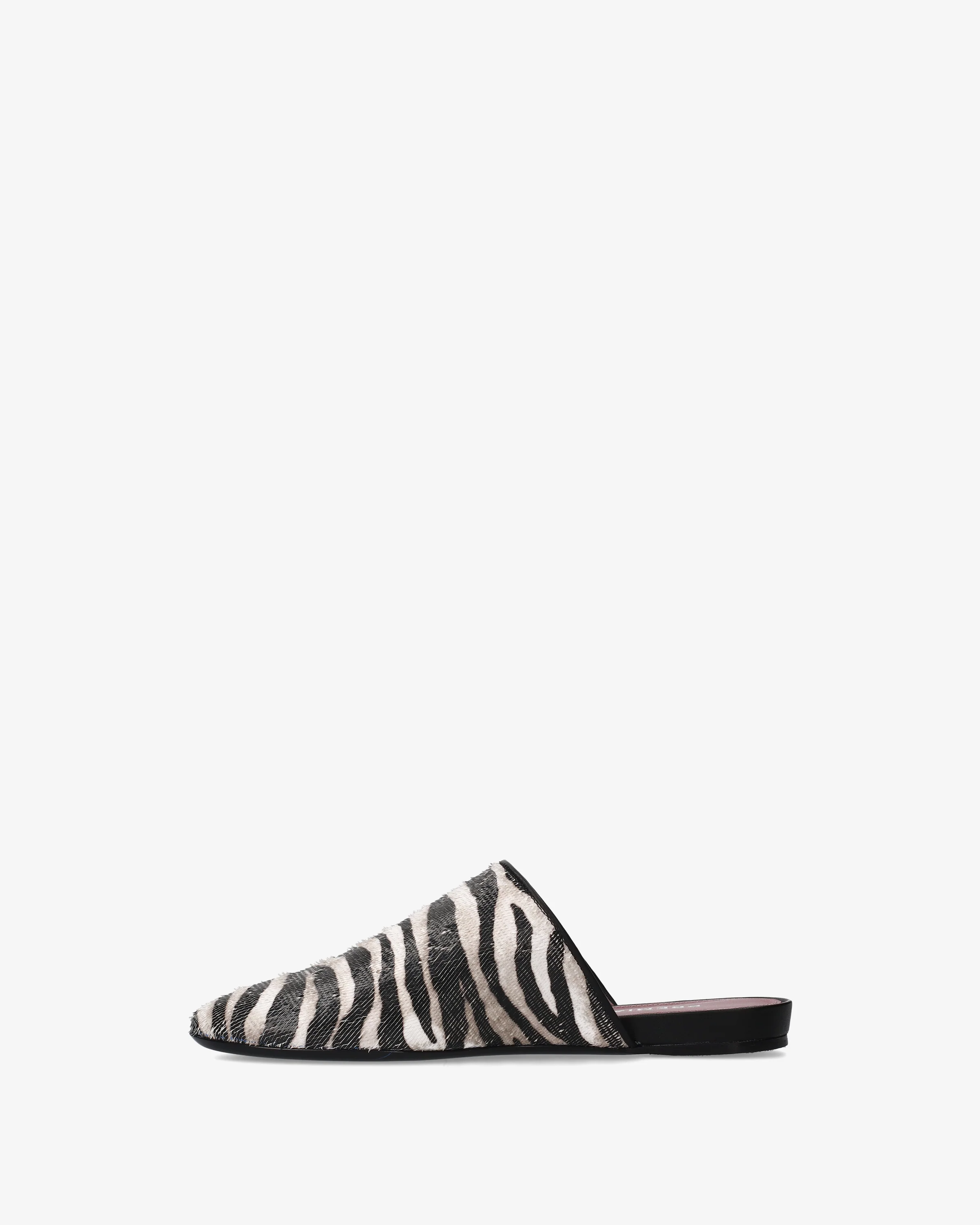 Printed leather sabot - Image 4