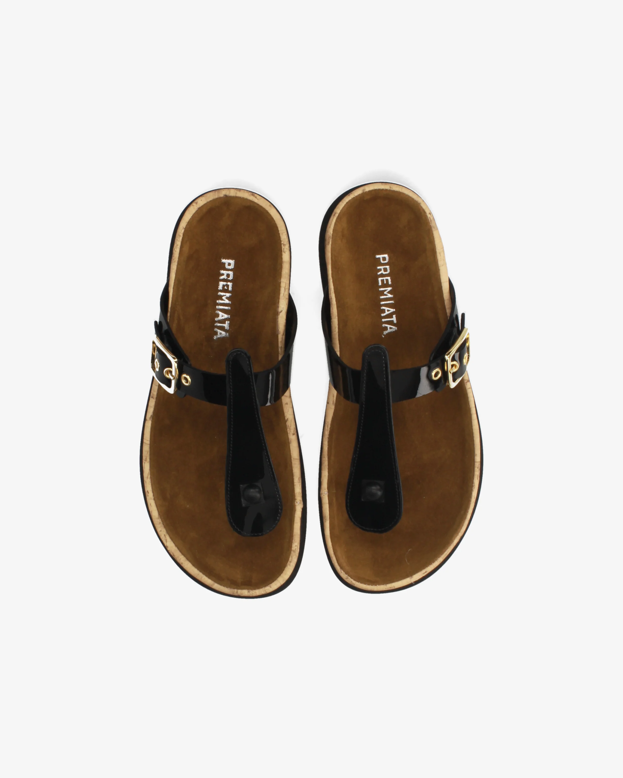 Patent leather buckle sandals - Image 6