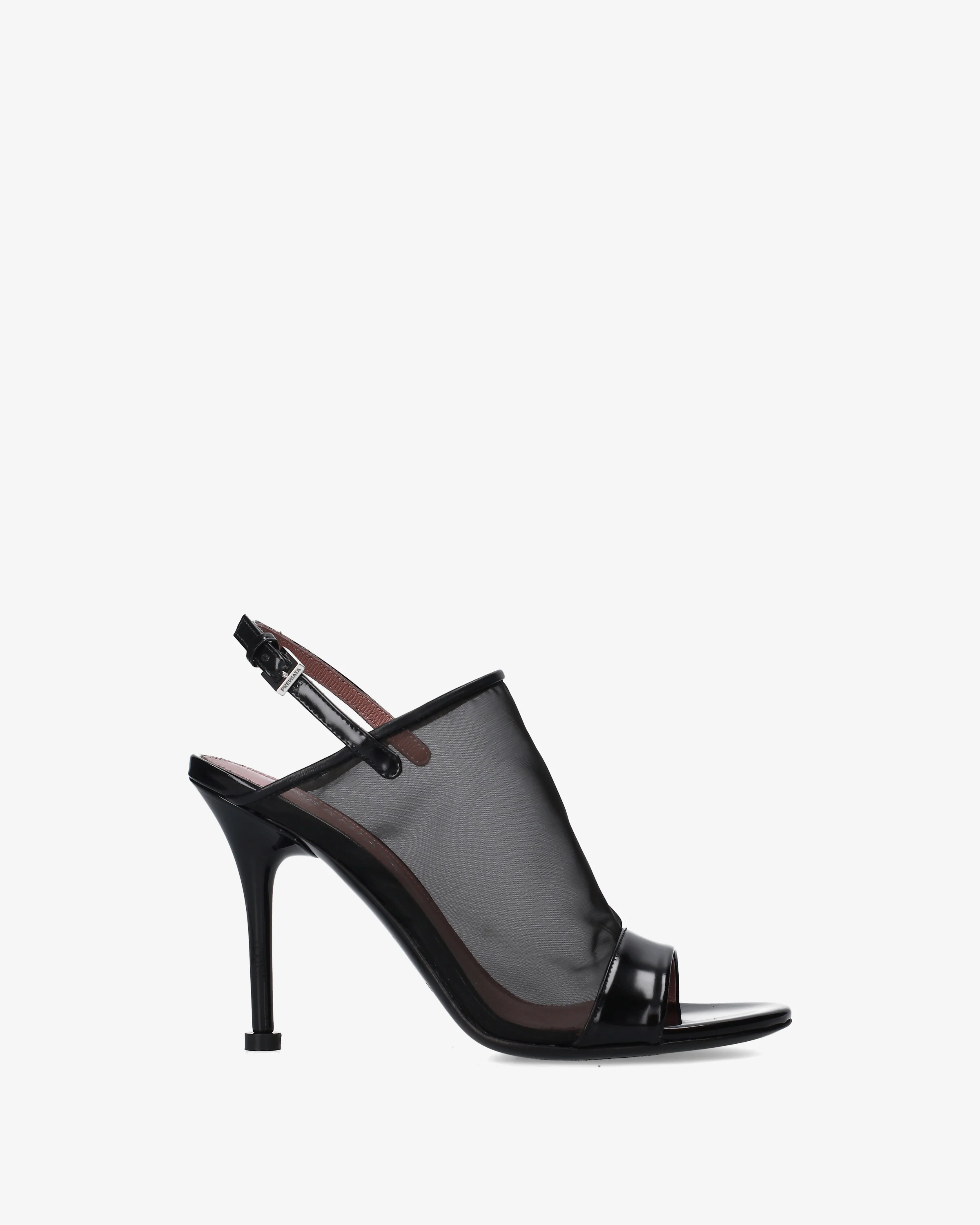 Mesh heeled sandals