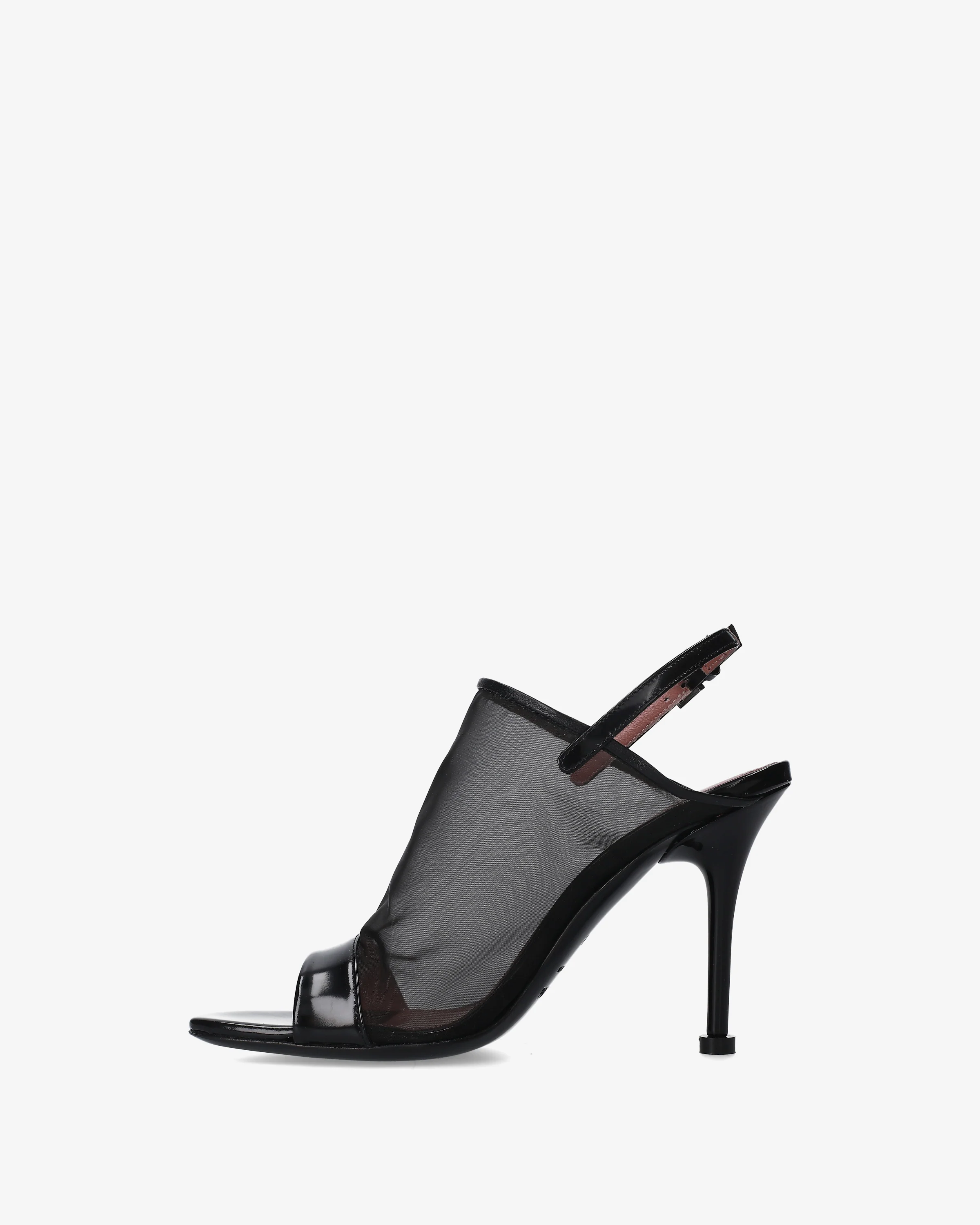 Mesh heeled sandals - Image 4