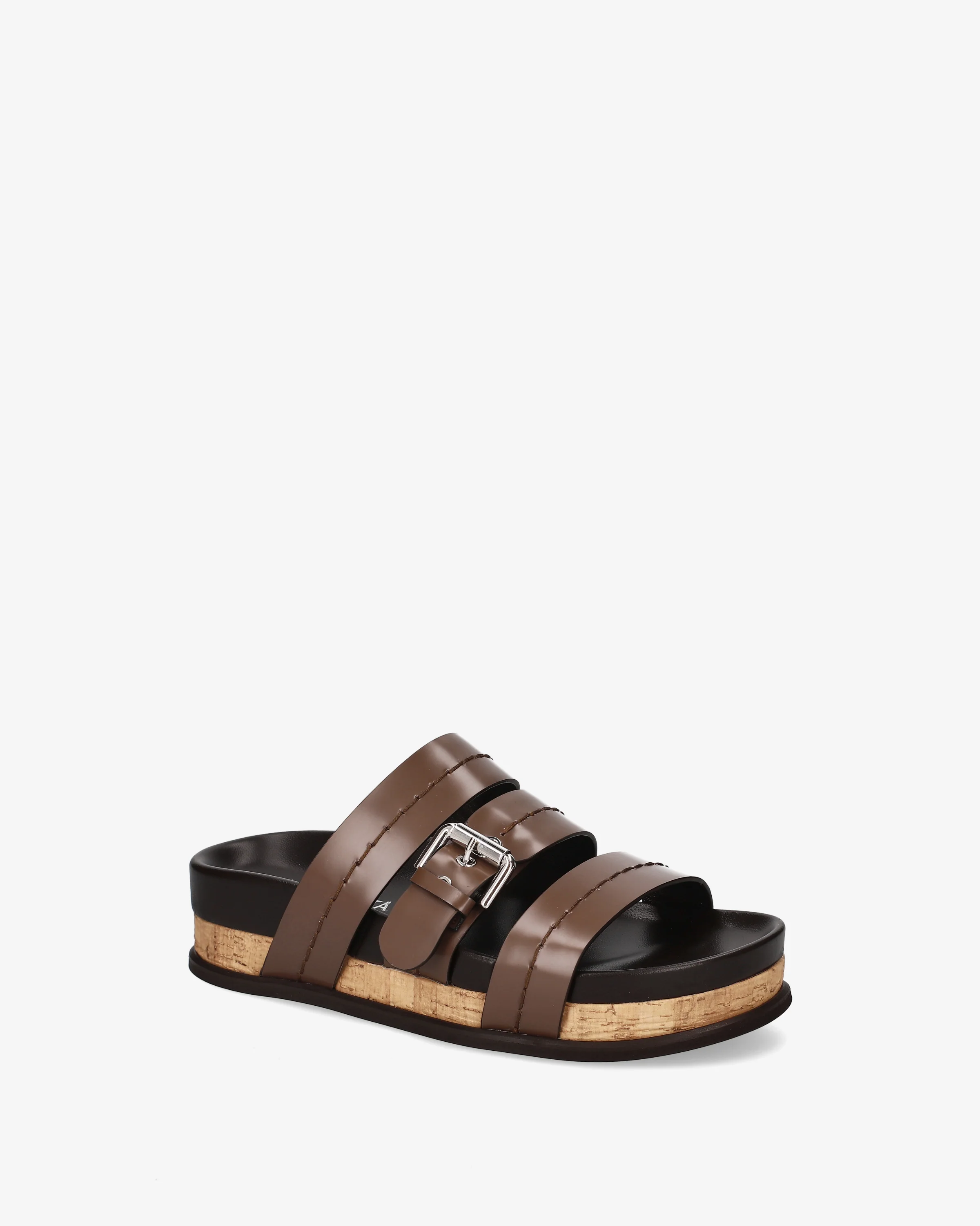 Leather sandals with straps - Image 2
