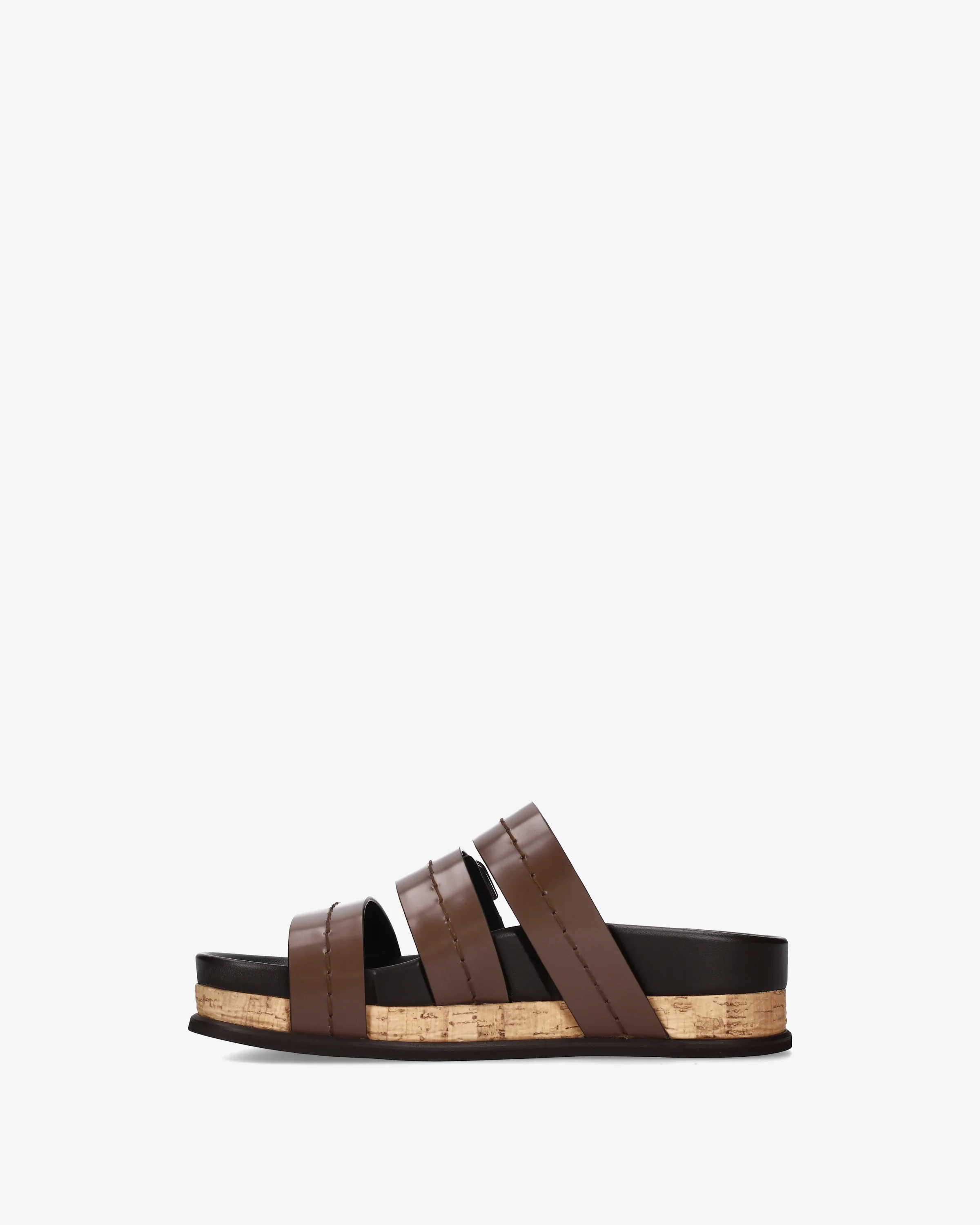 Leather sandals with straps - Image 3