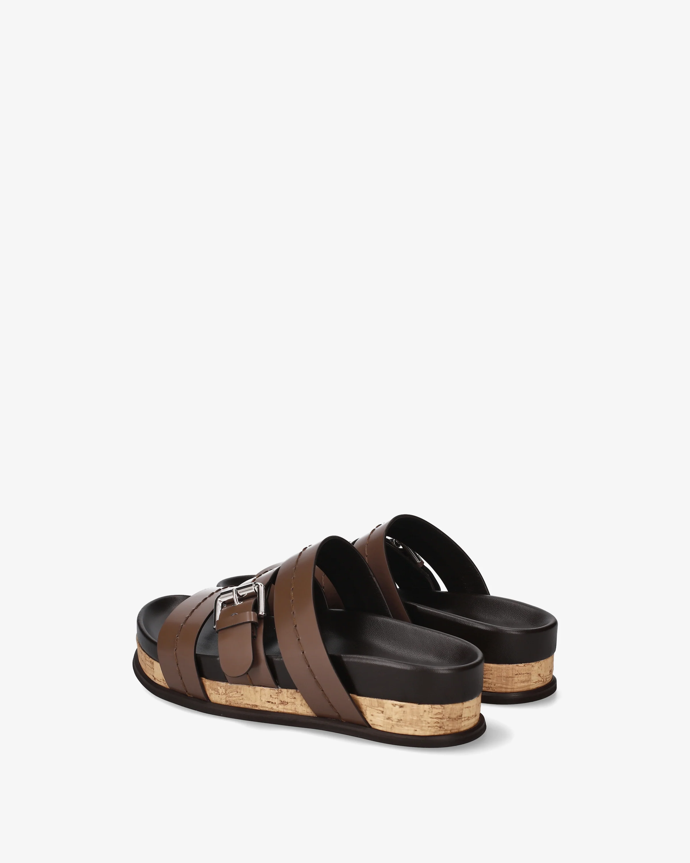 Leather sandals with straps - Image 5