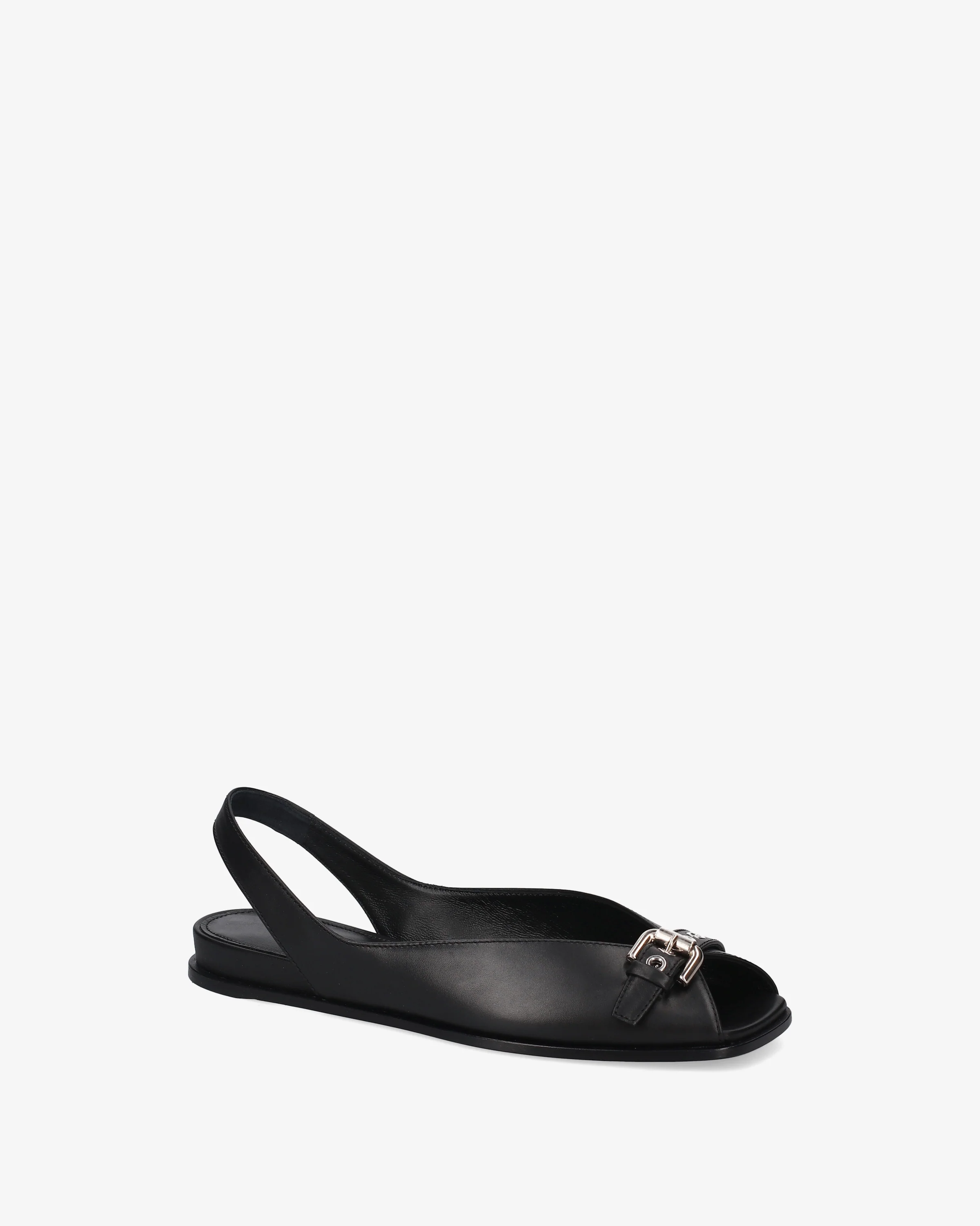 Leather sandals with buckle - Image 3