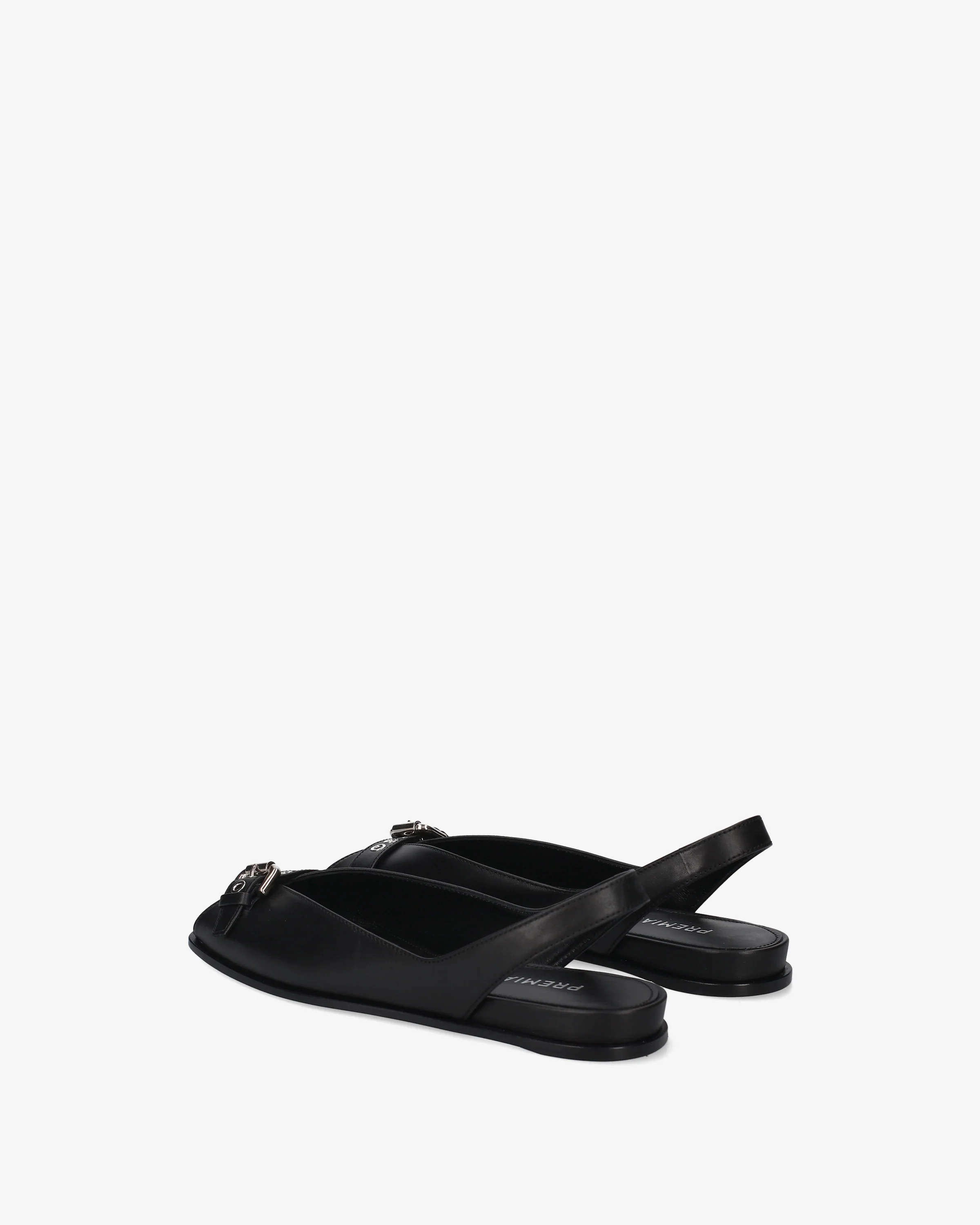 Leather sandals with buckle - Image 5