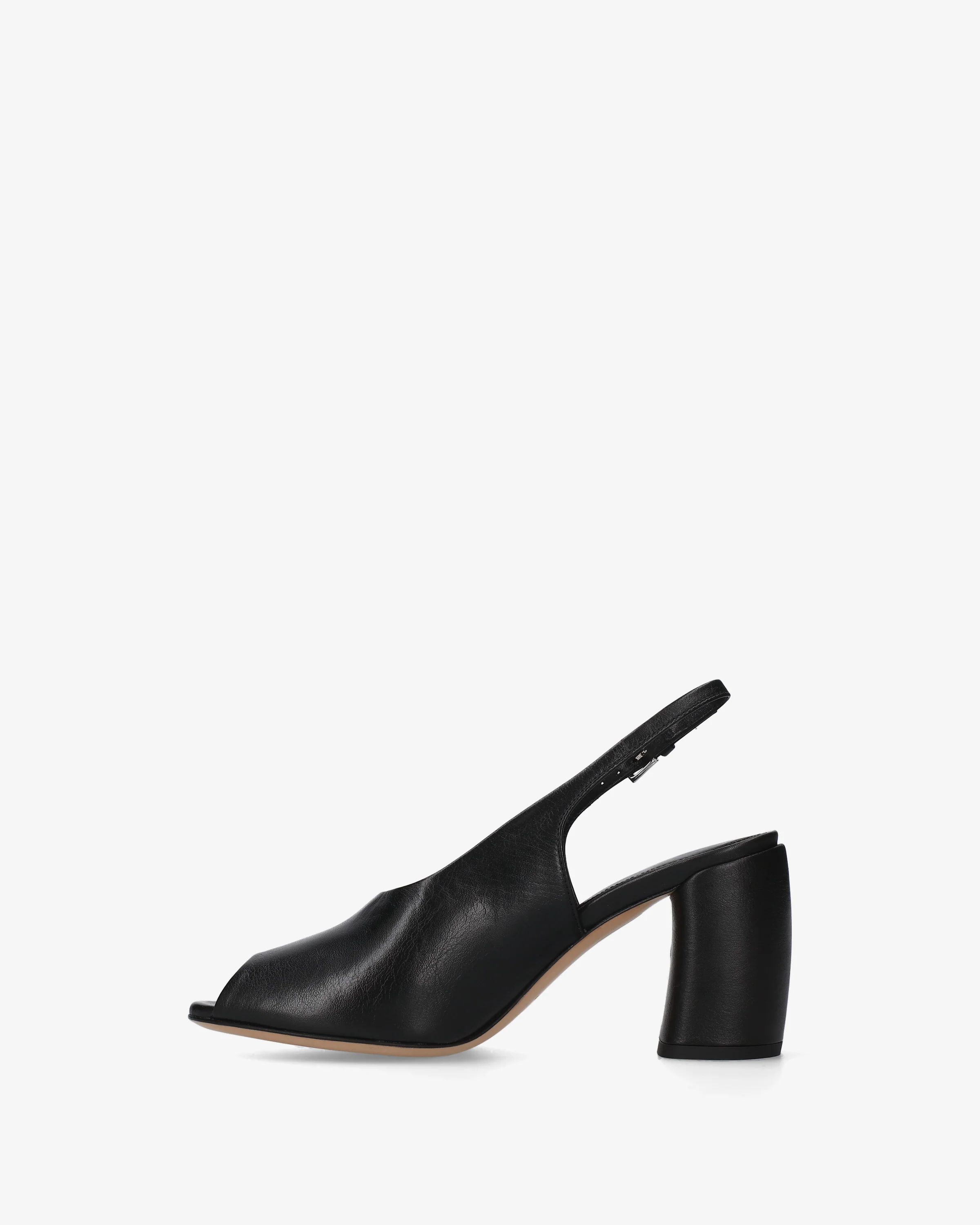 Leather sandals with heels - Image 3