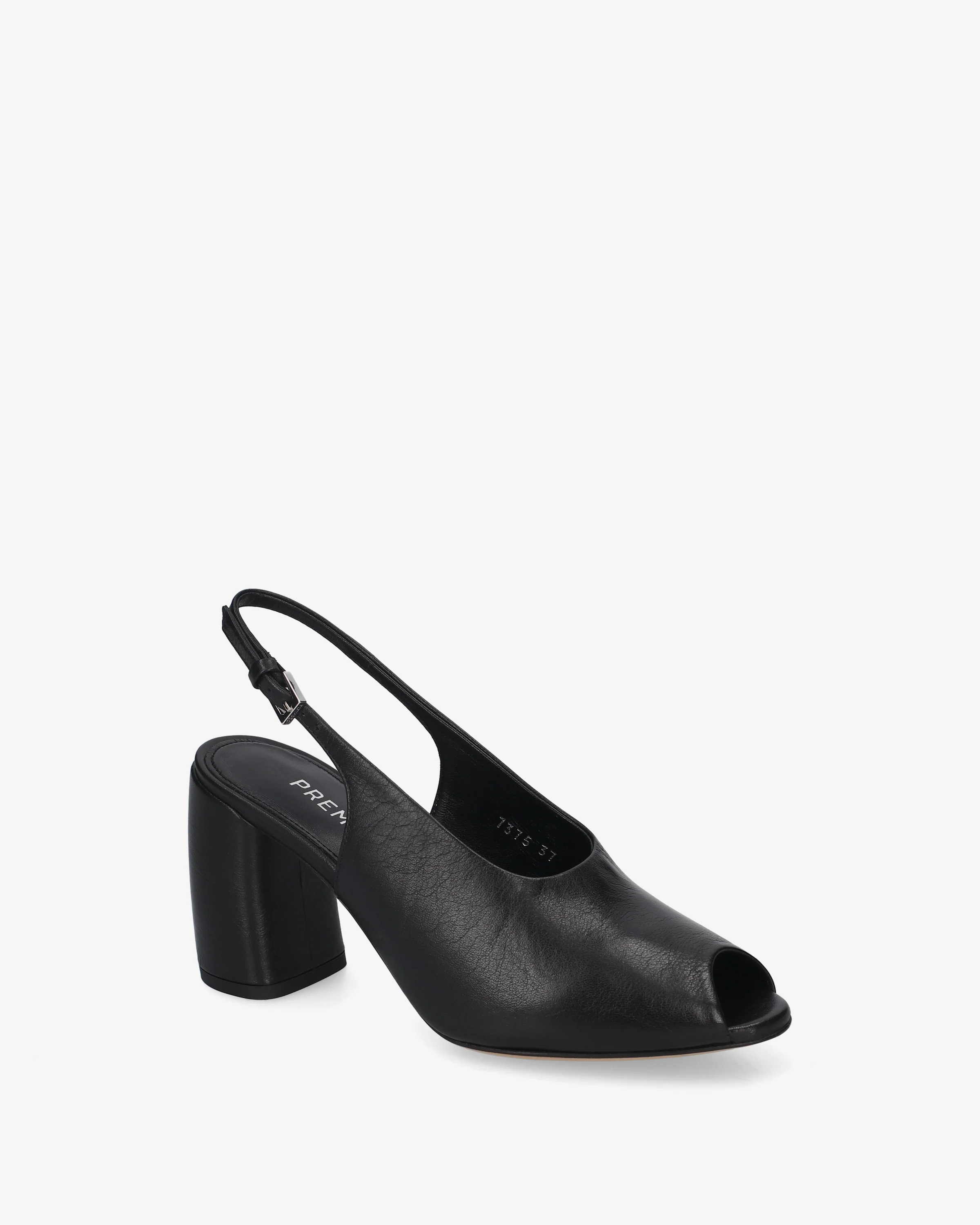 Leather sandals with heels - Image 4