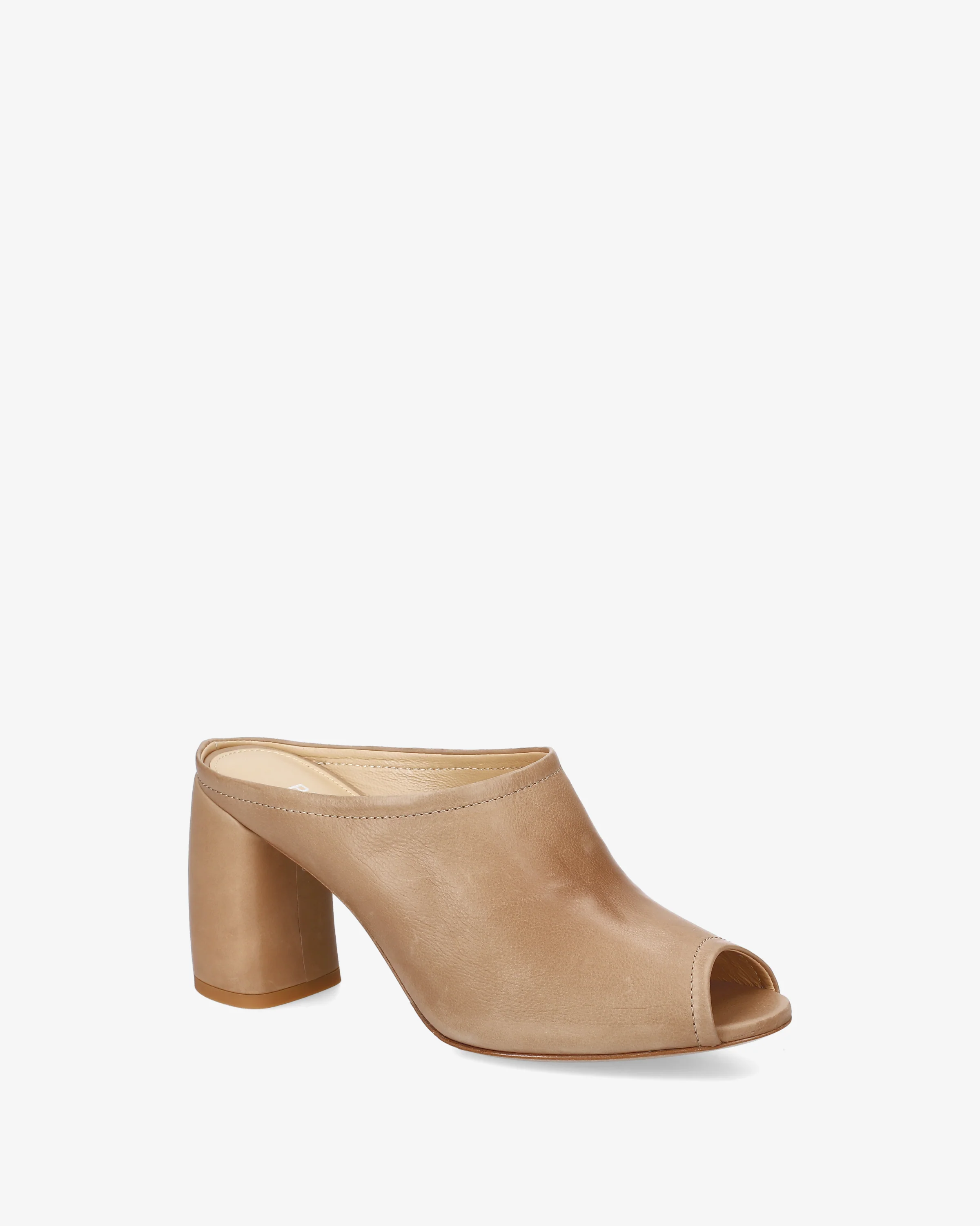 Leather sandals with heels - Image 2