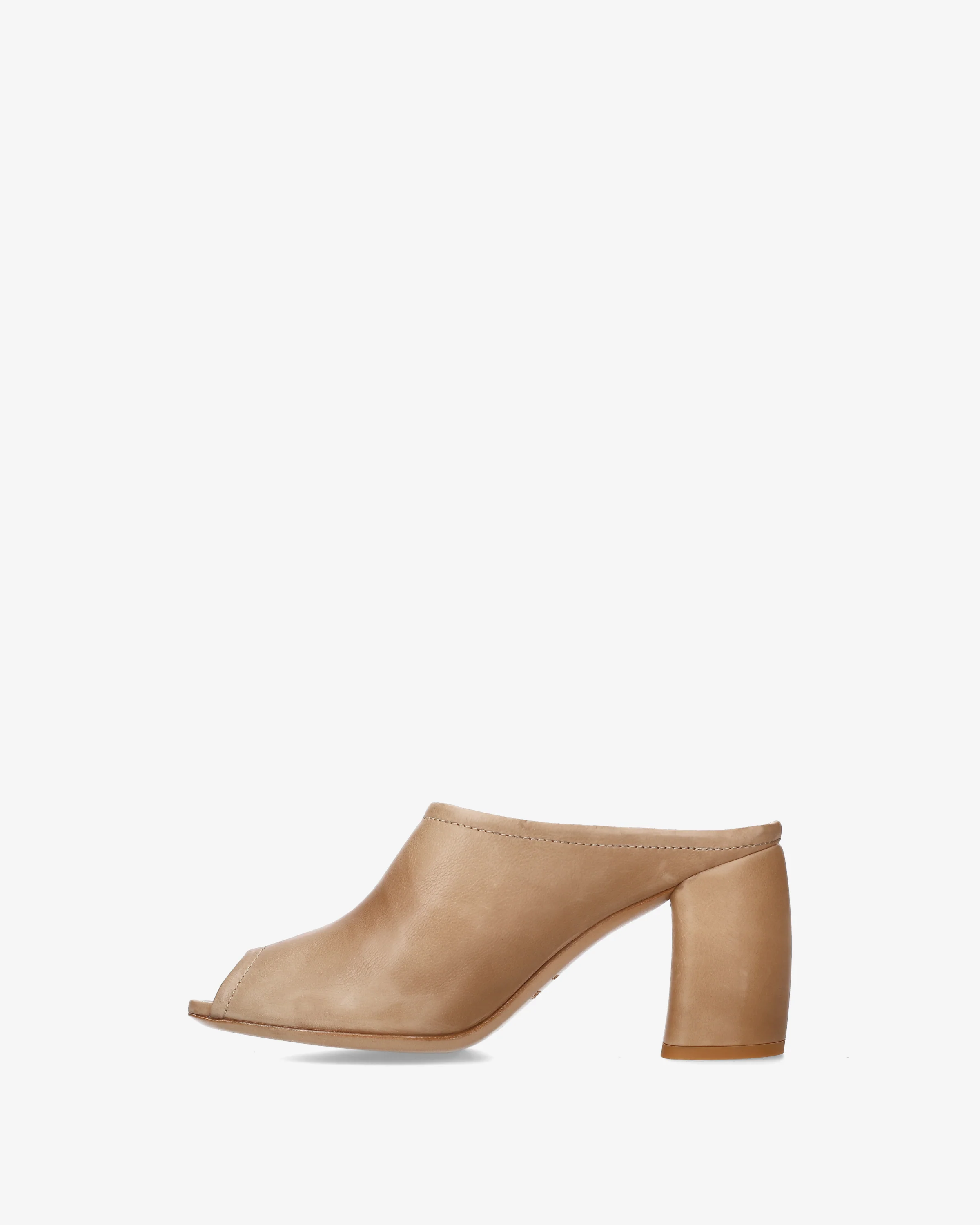 Leather sandals with heels - Image 3