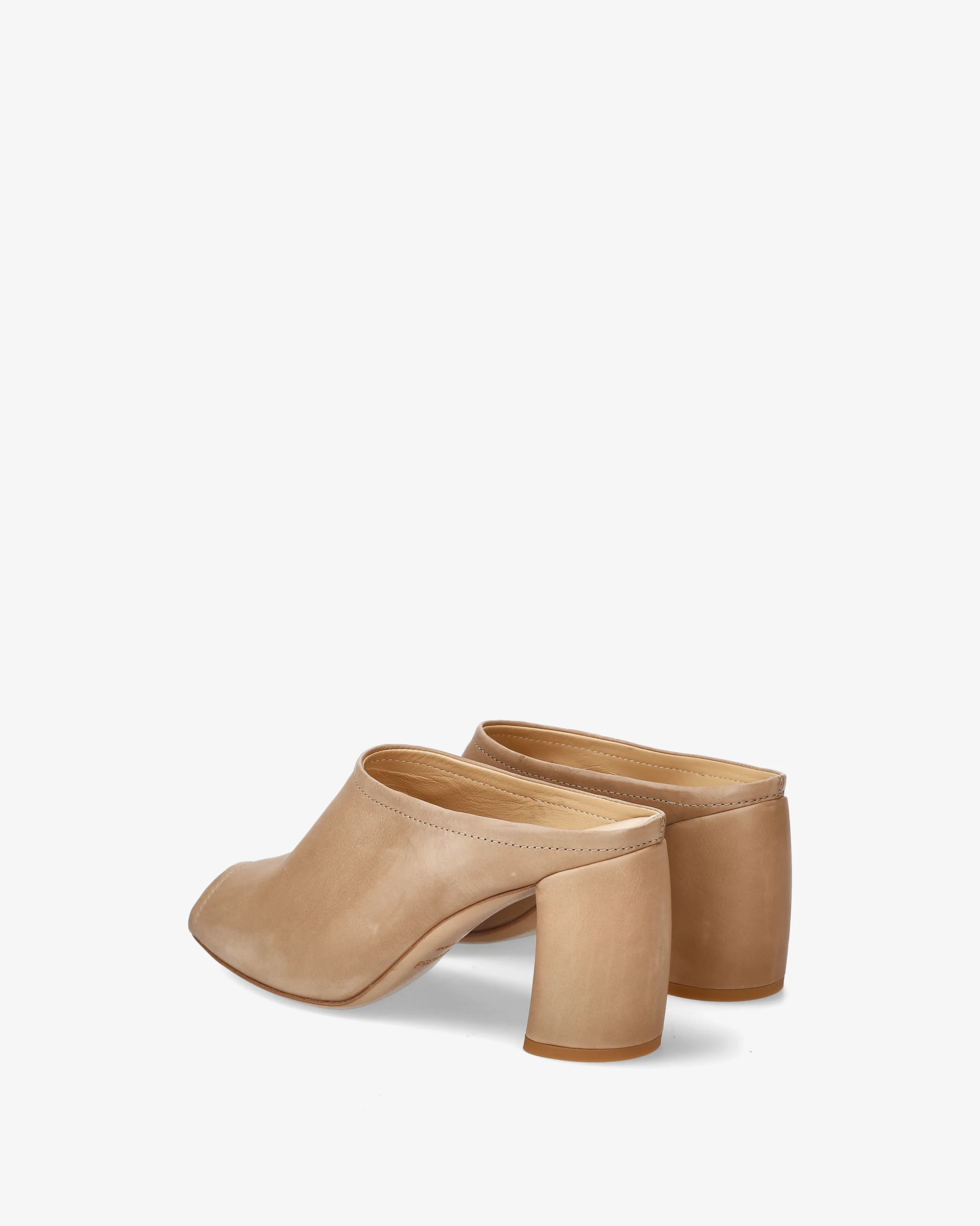 Leather sandals with heels - Image 5
