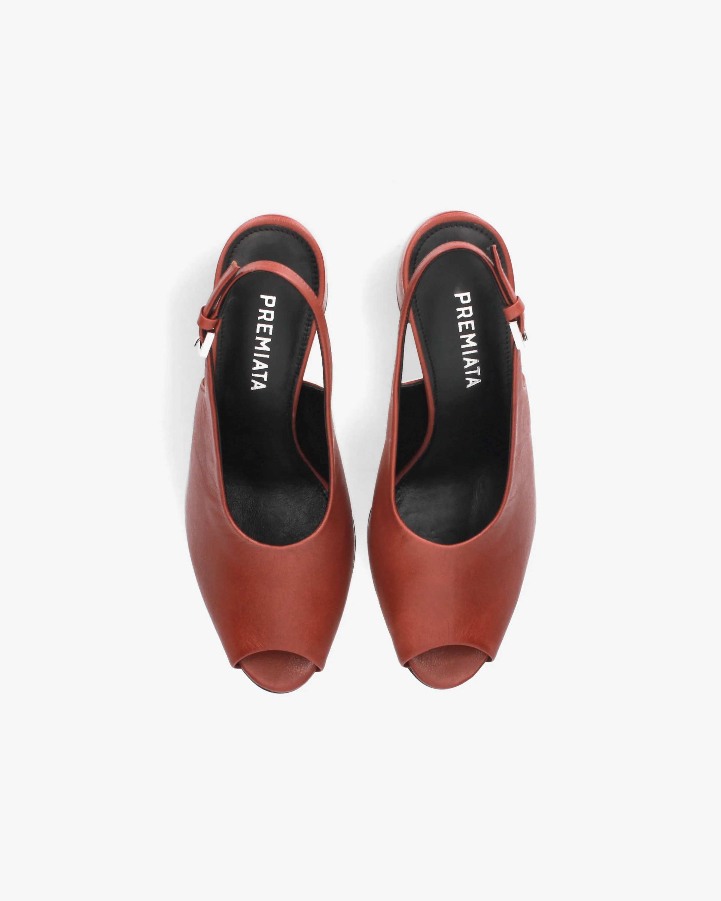Leather sandals with heels - Image 6