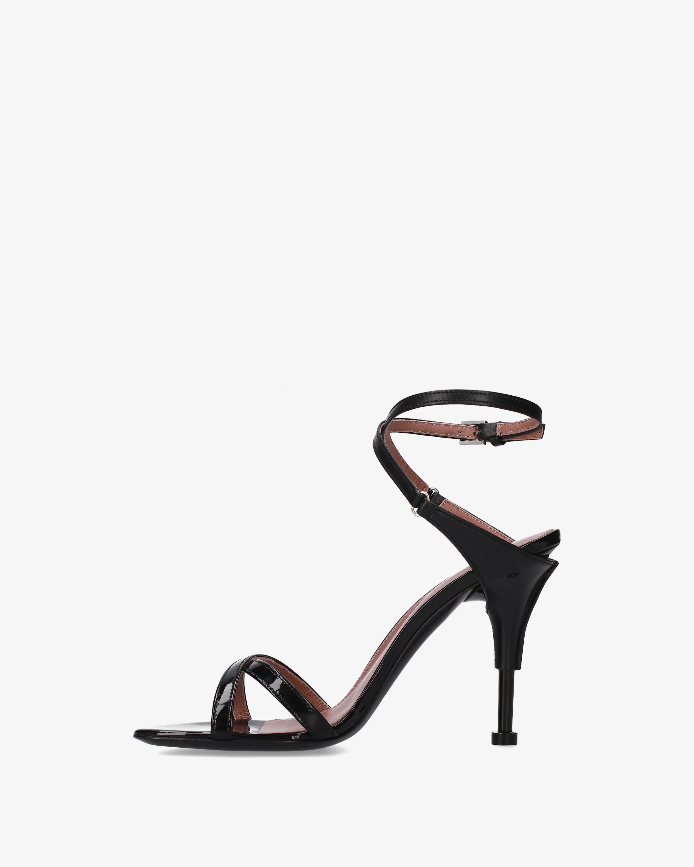 Patent leather sandals with heels - Image 3