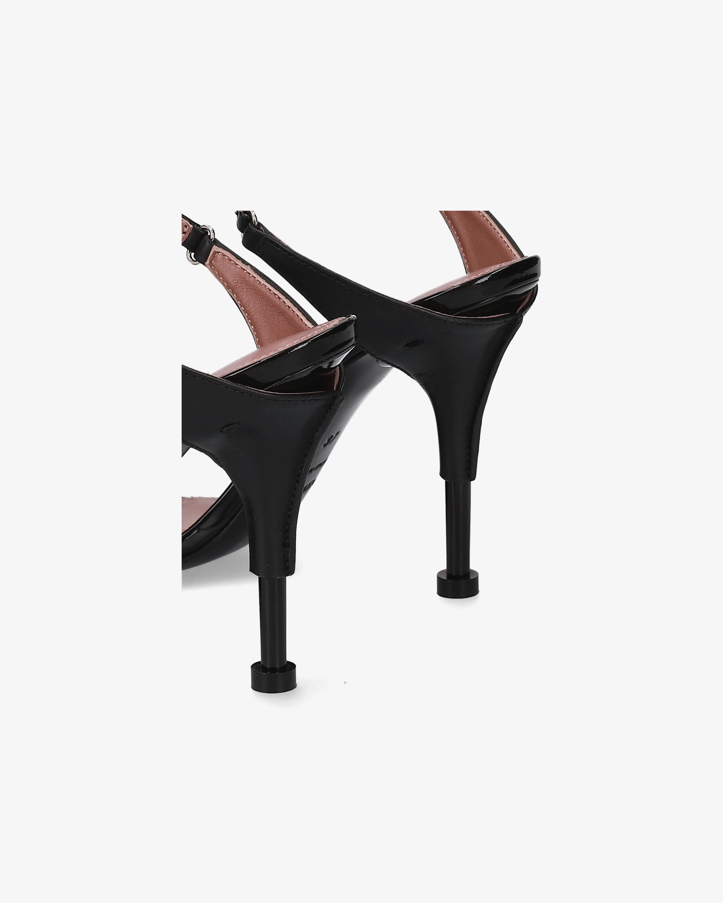 Patent leather sandals with heels - Image 6
