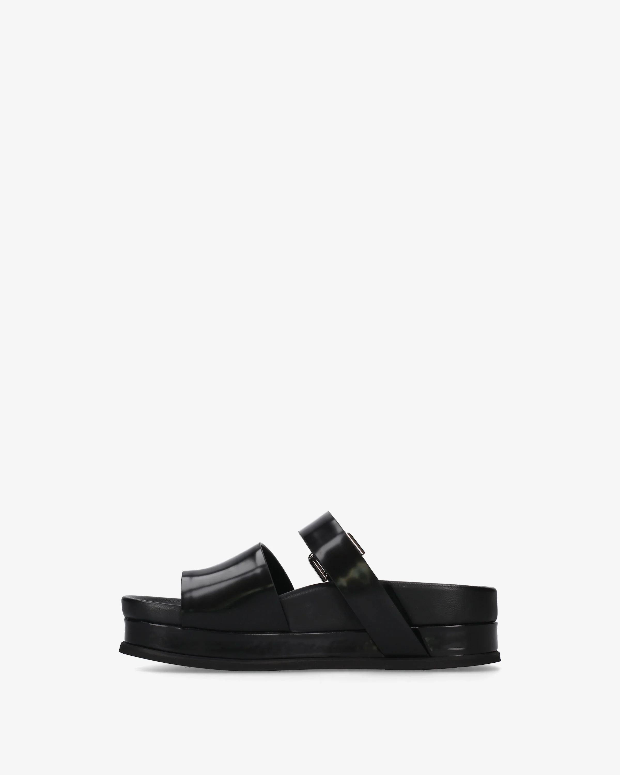Leather platform sandals - Image 3