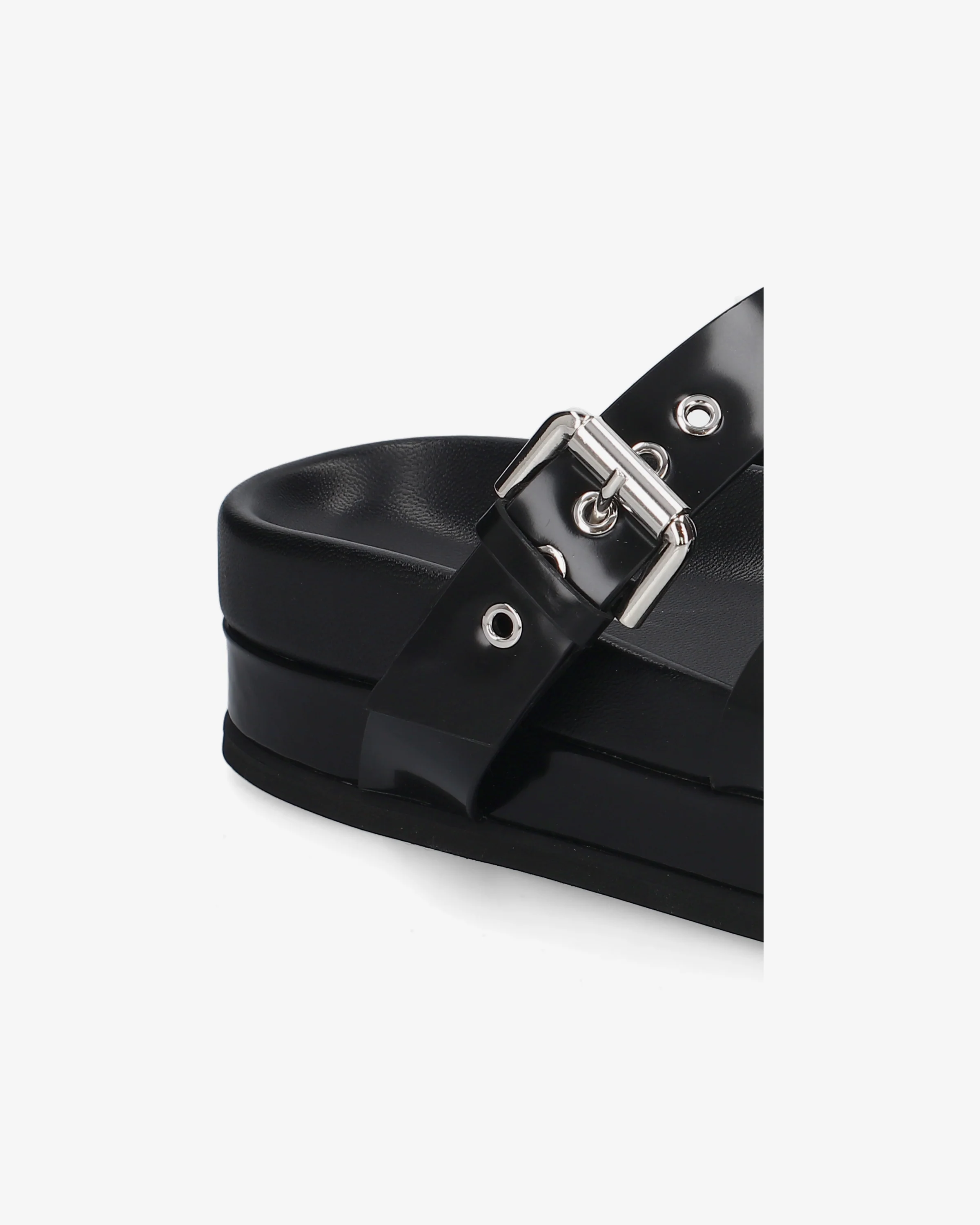 Leather platform sandals - Image 6