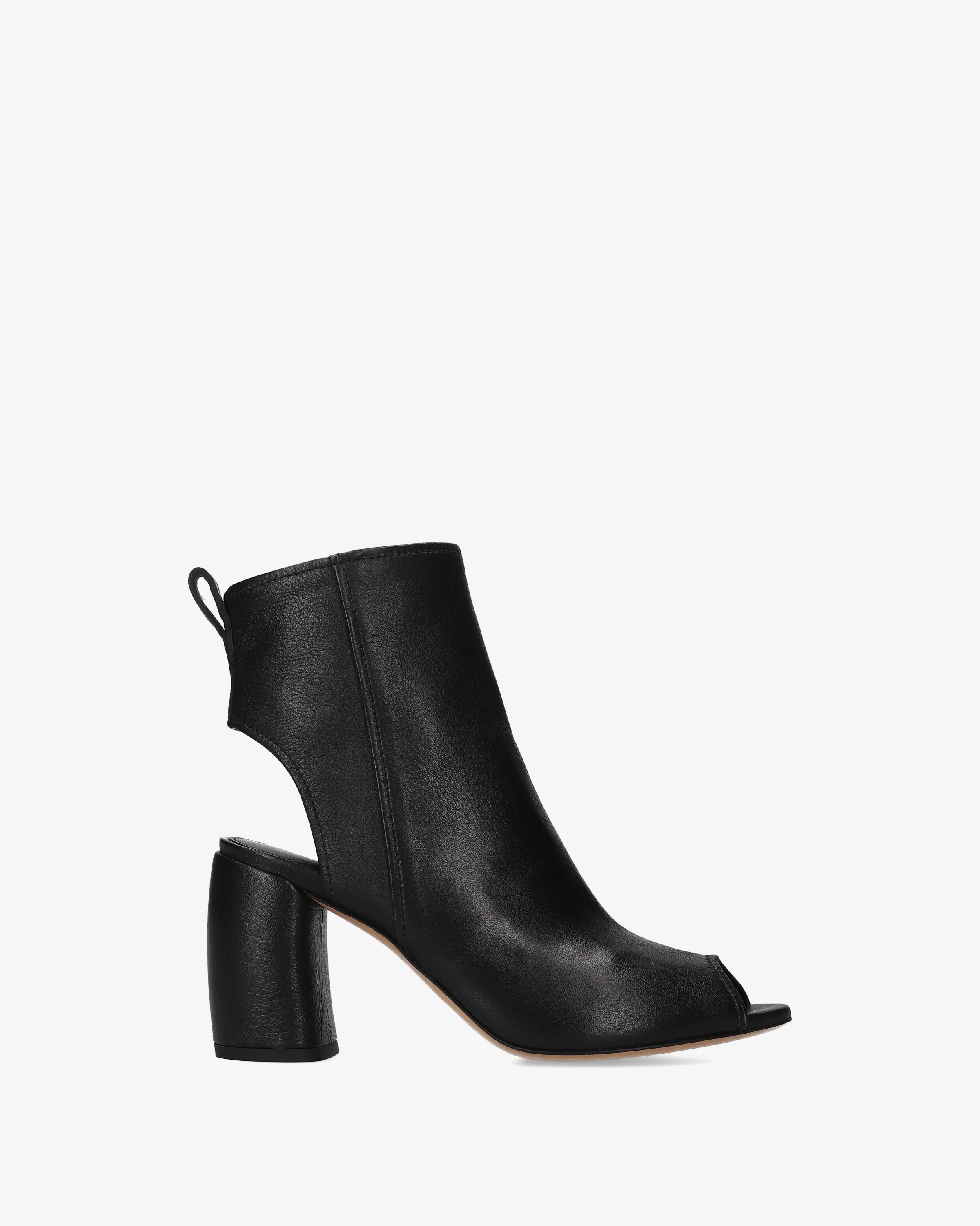 Leather ankle-strap sandals