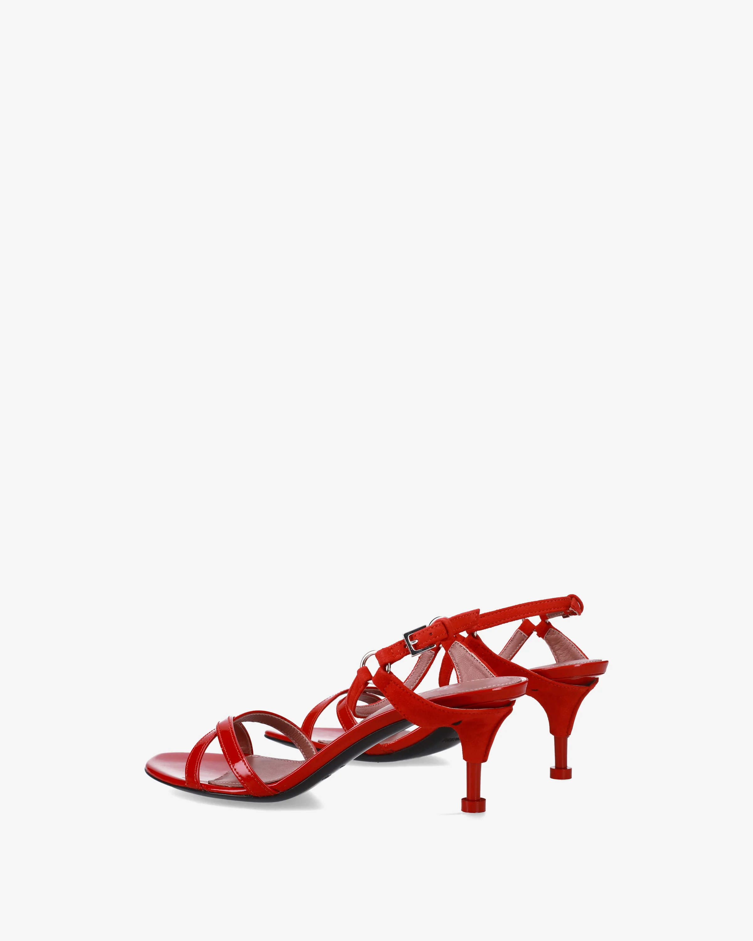 Patent leather and suede sandals - Image 5